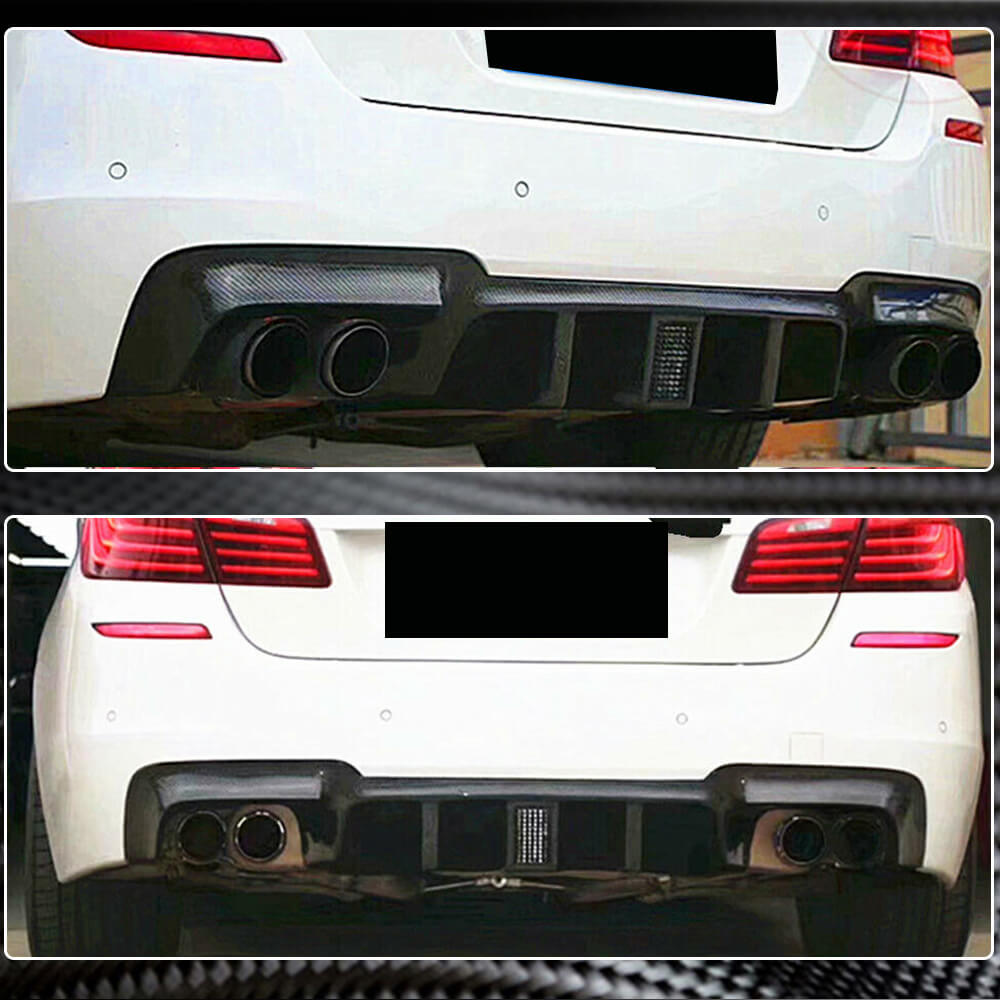 Дифузор заднього бампера V2 (для F10 M-Sport, Карбон) 4