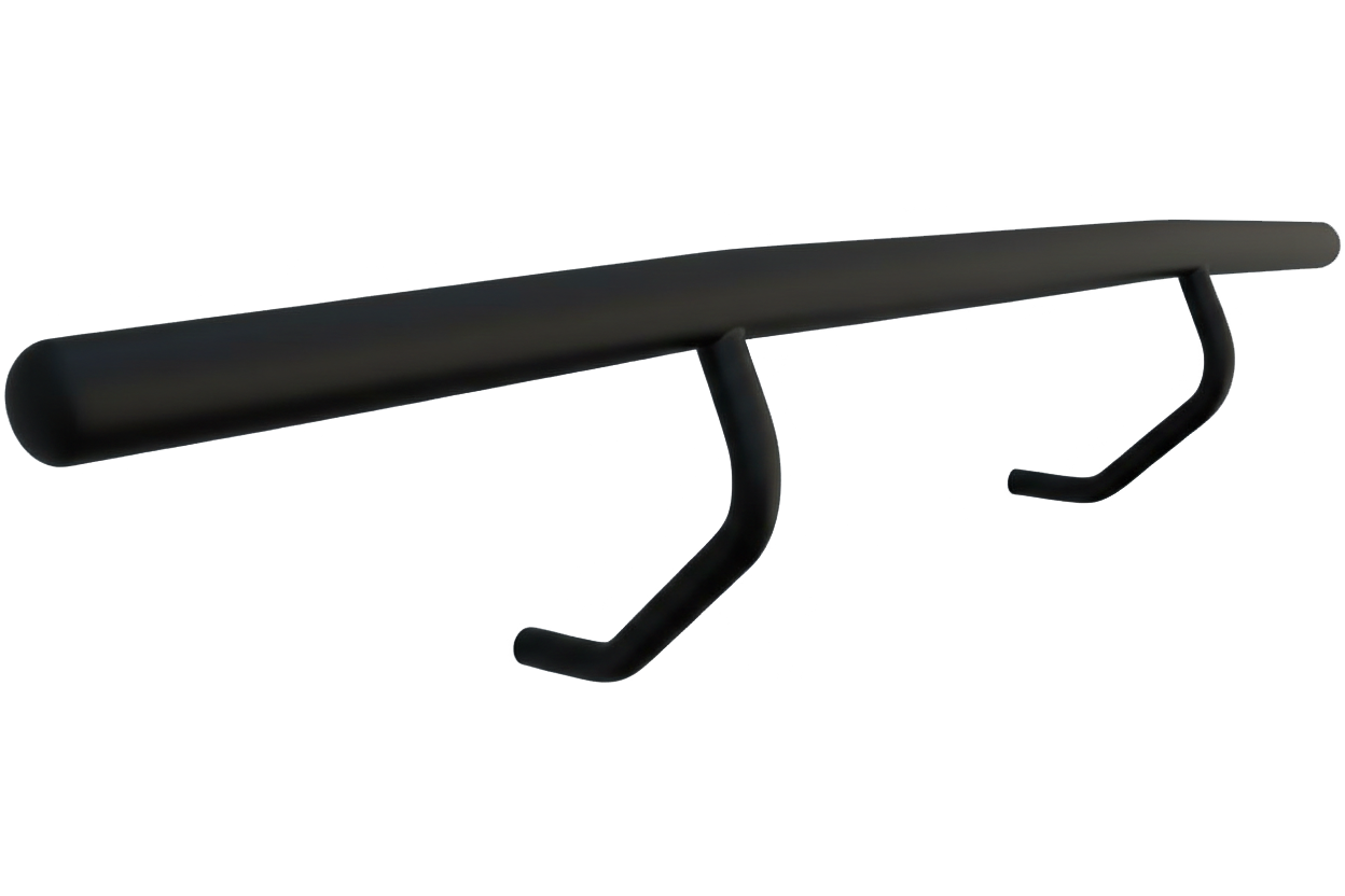 Задня дуга AK007 Black (нерж.)