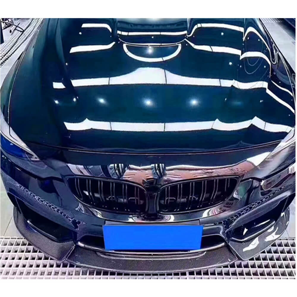 Накладка на передній бампер Lip V10 (для F82/F83, Карбон) 4