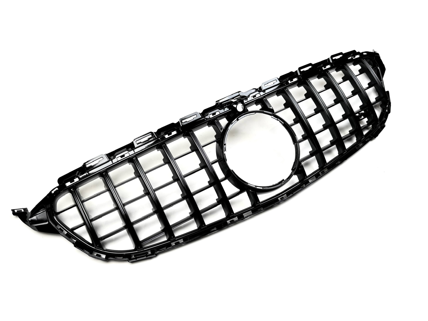 Решітка радіатора GT BLACK Mercedes C-Class W205 2014-2018 ПІД КАМЕРУ 2