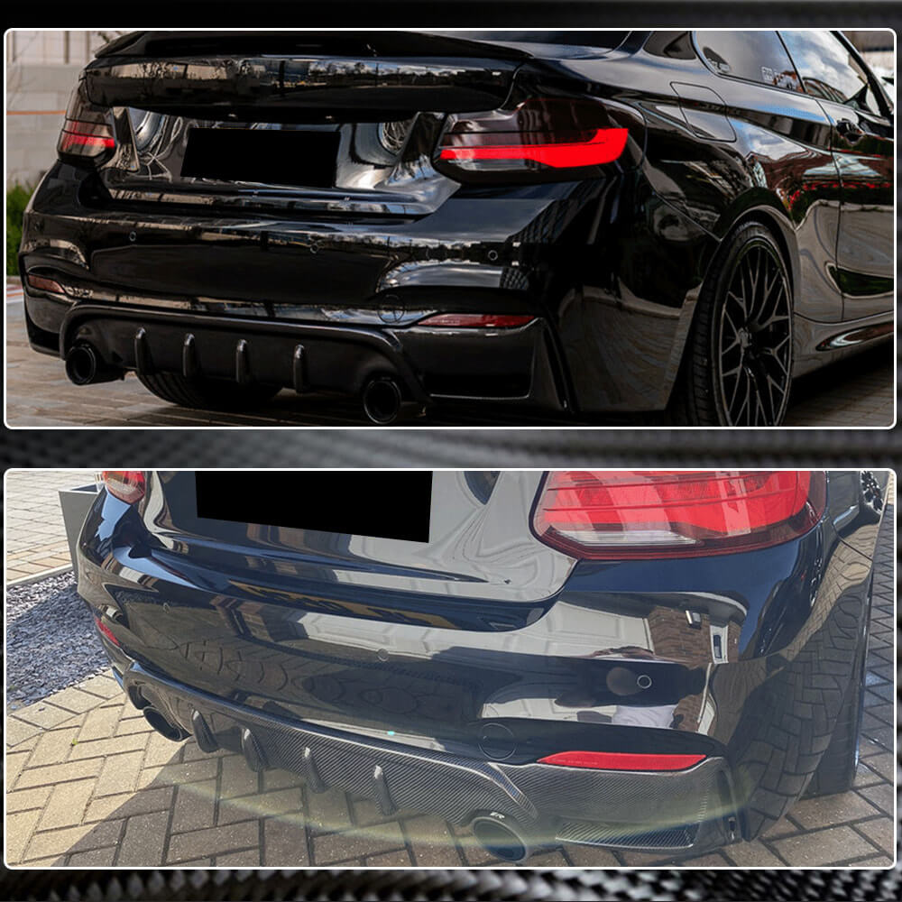 Дифузор заднього бампера V4 (для F22/F23 M-Sport, Карбон) 5