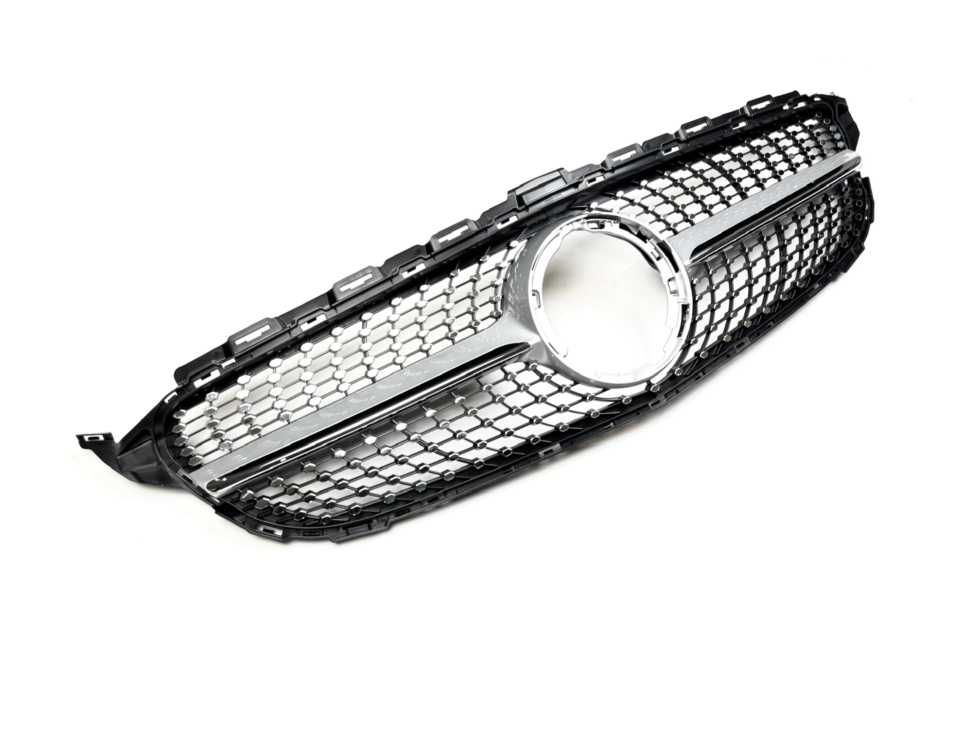 Решітка радіатора Diamond Silver Mercedes C-Class W205 2019-2021 2