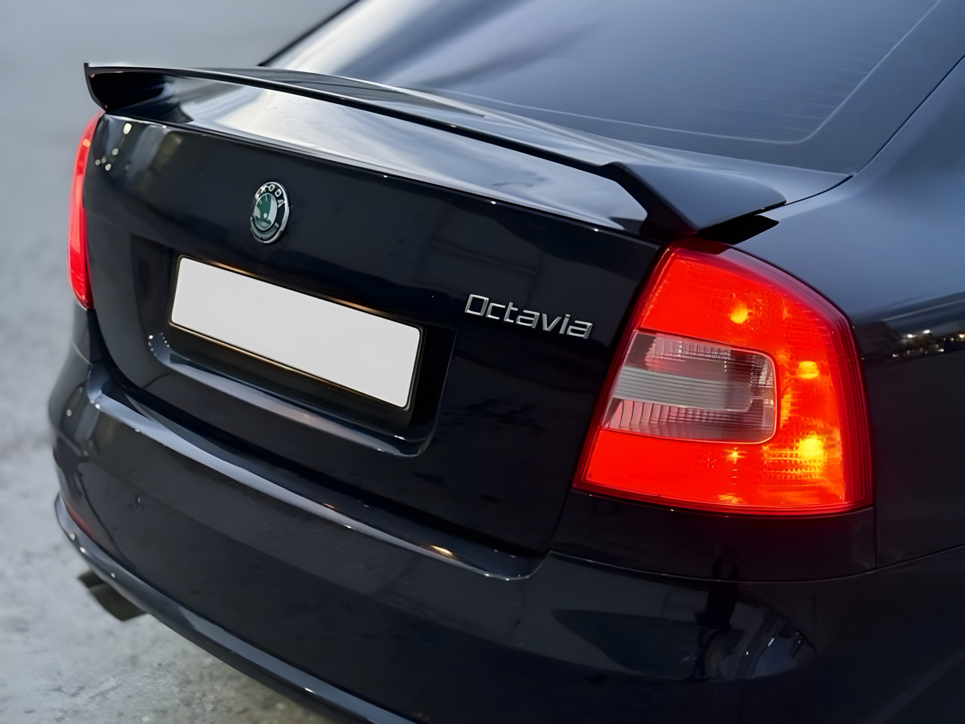 Спойлер на багажник RS Skoda Octavia A5 2004-2013 ABS пластик, колір чорний глянець 5