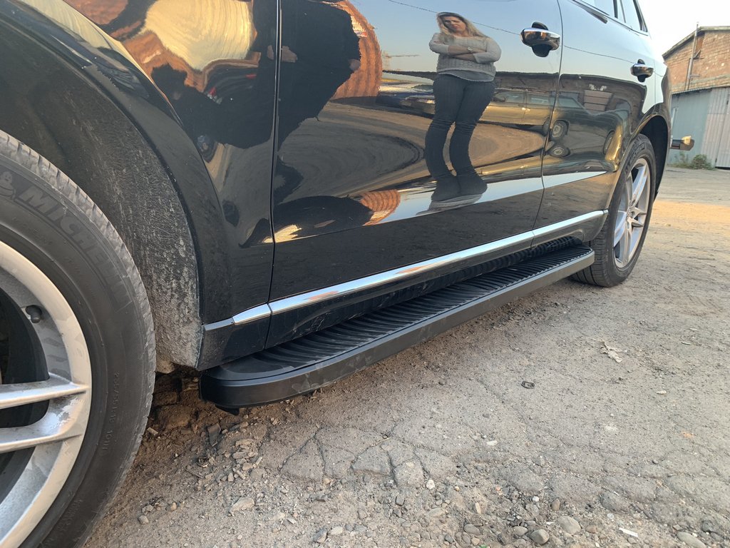 Бокові пороги Tayga Black (2 шт., алюміній) 2
