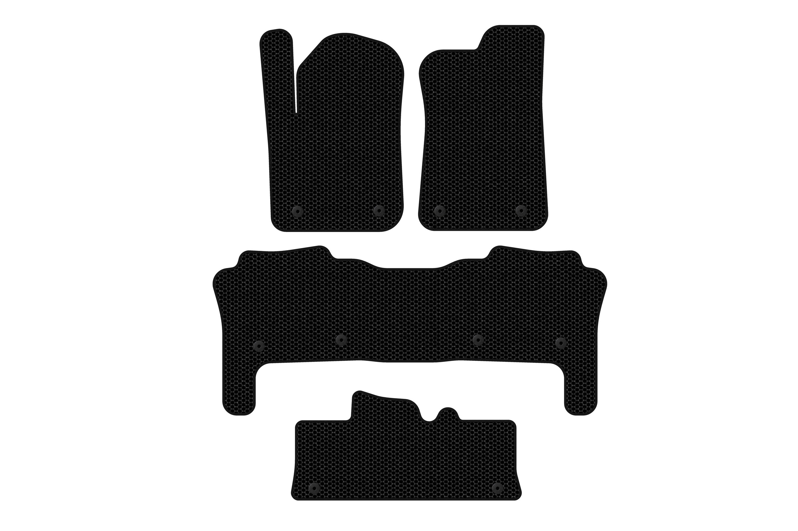 Гумові килимки Carsuit (3 ряди, чорні)