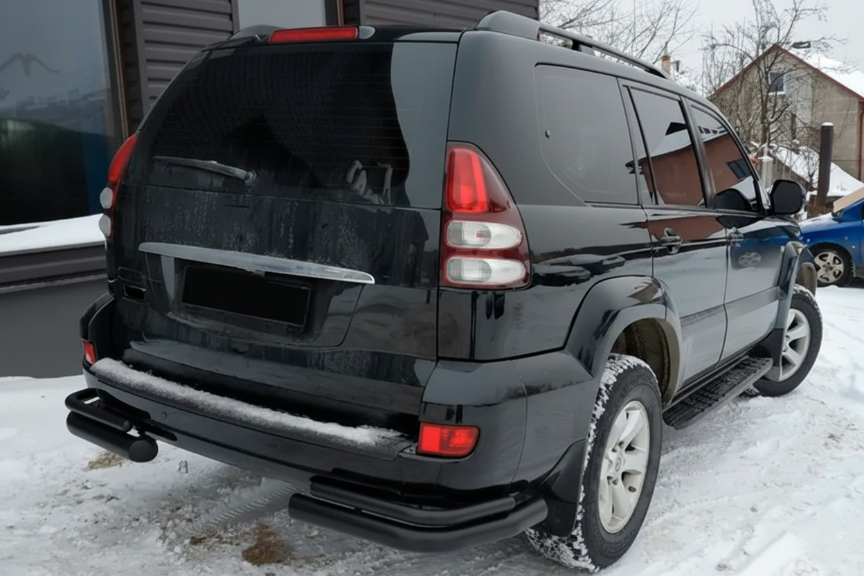 Задні подвійні куточки AK003-2 Black (2 шт., нерж)