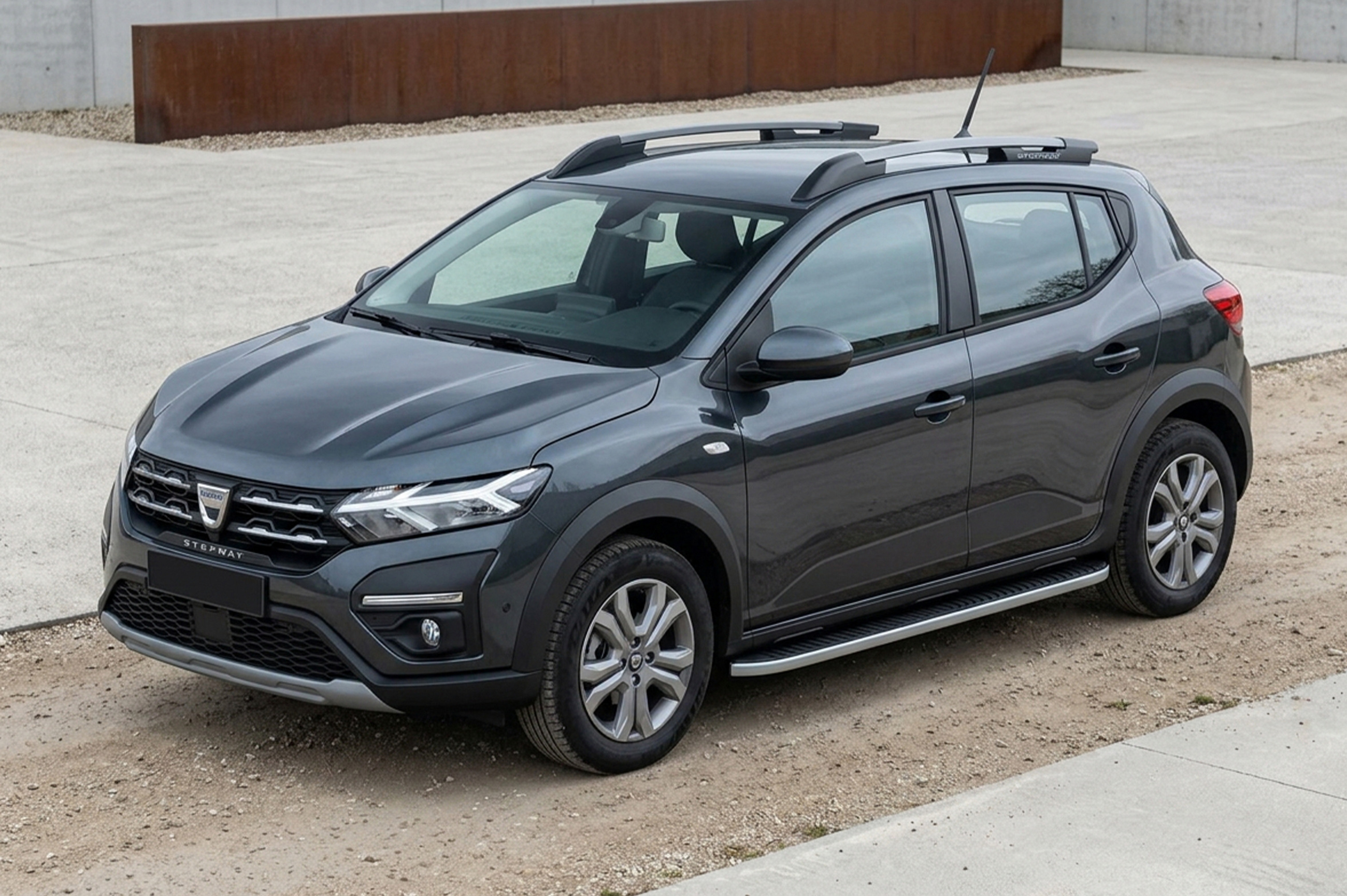 Бокові пороги Tayga Grey (2 шт., Алюміній)