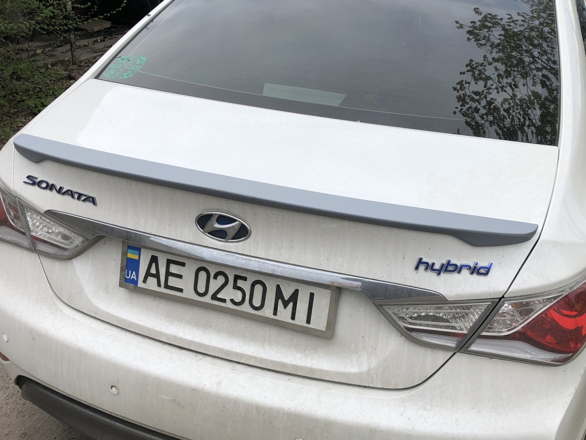 Спойлер ліп багажника Hyundai Sonata 2010-2014 АБС пластик під фарбування 5