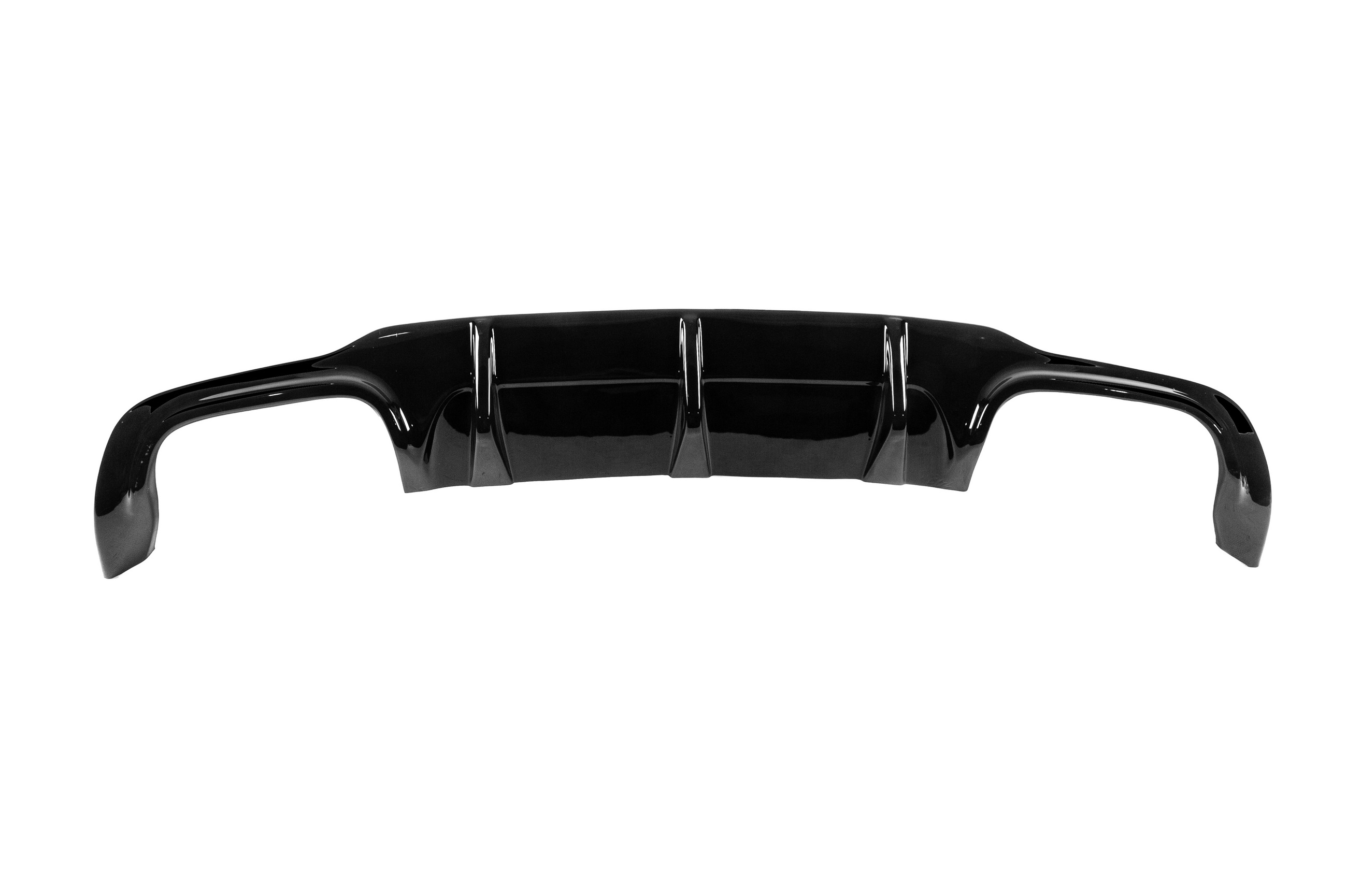 Задній дифузор (2011-2014, для AMG SD, чорний глянець) 6