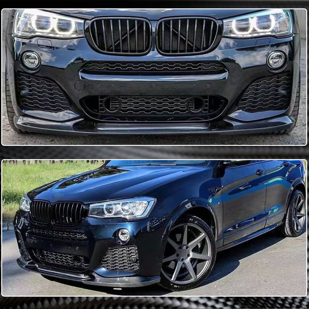Накладка на передній бампер (для M-Sport 2014-2018, Карбон) 3