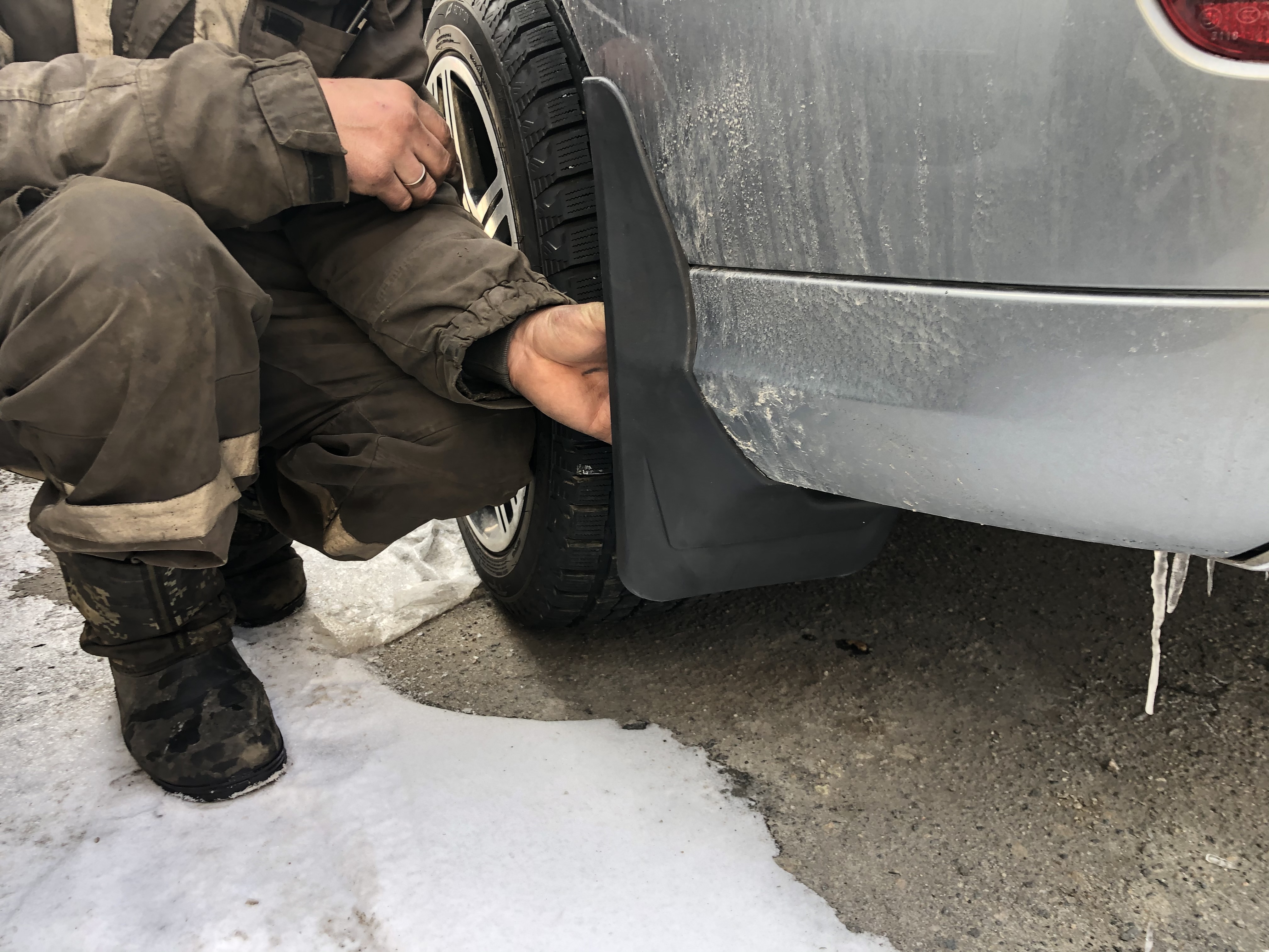 Бризковики задні під AMG ПАКЕТ Mercedes-Benz ML W166 комплект 2шт 6
