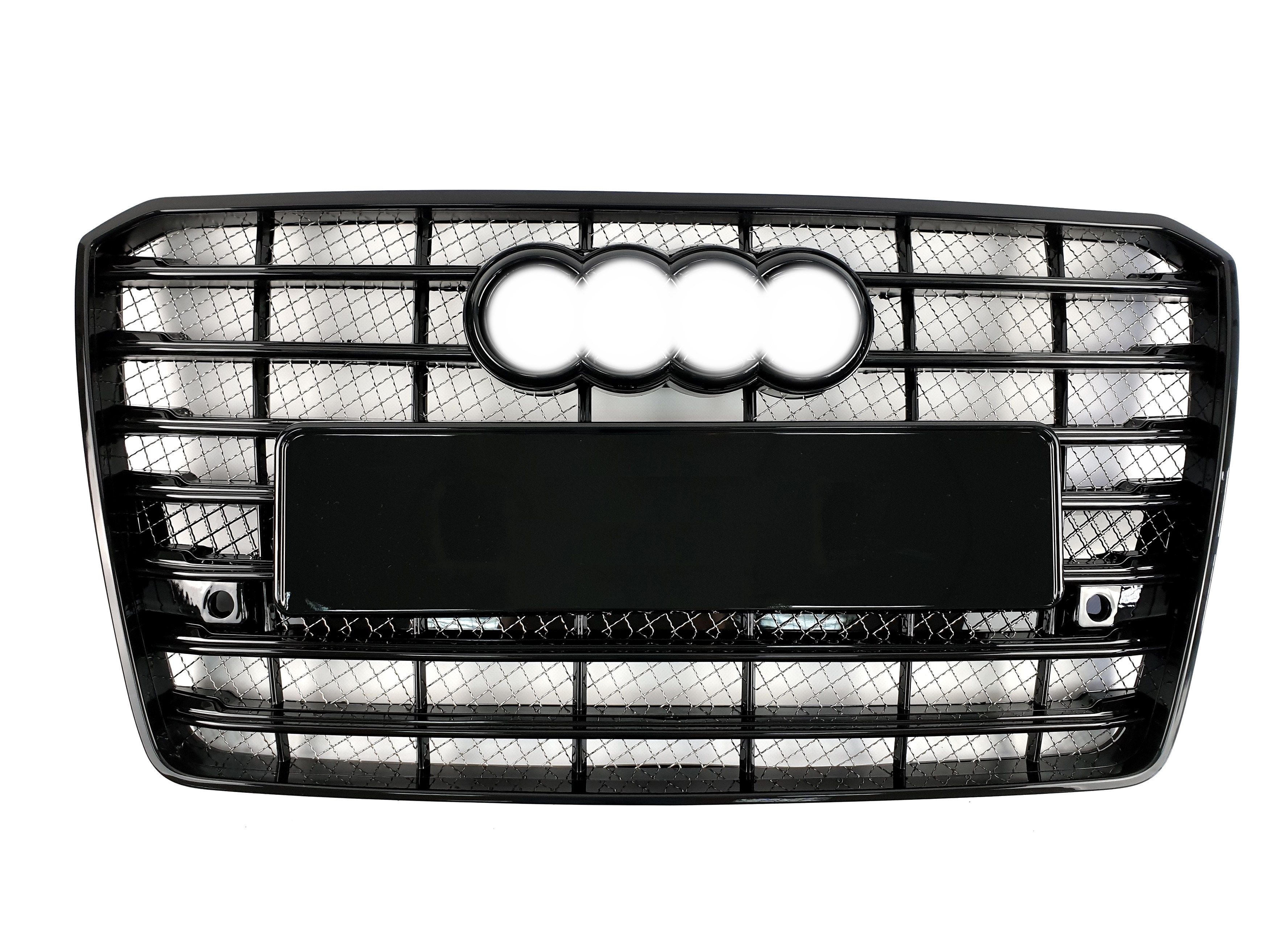 Решітка радіатора Full Black (в стилі W12) на Audi A8 D4 2014-2017 року