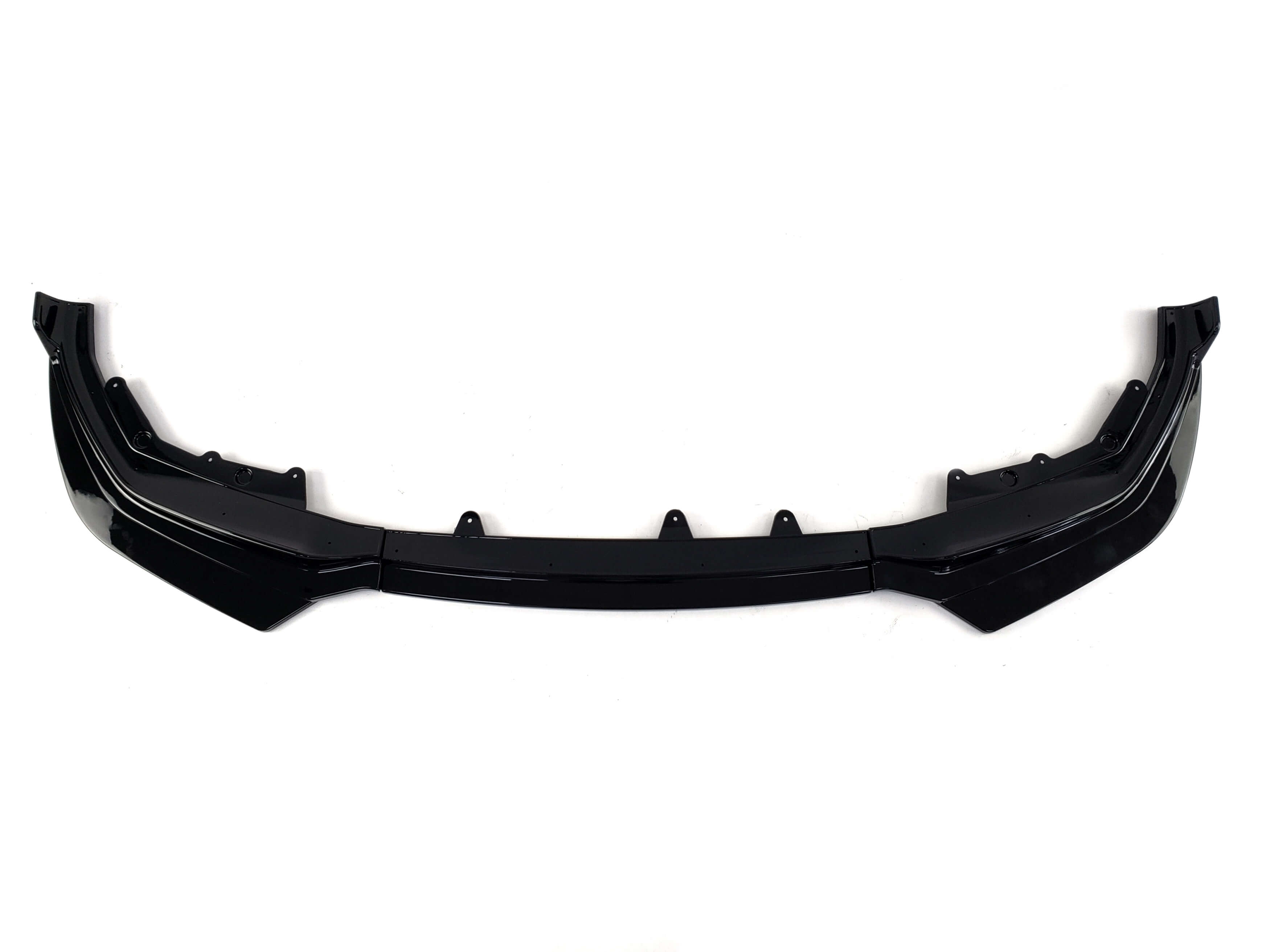 Губа (переднього бампера) Чорний глянець (M-Performance / knife) V2 на BMW 3 Series G20 / G21 2018-2022 року 2