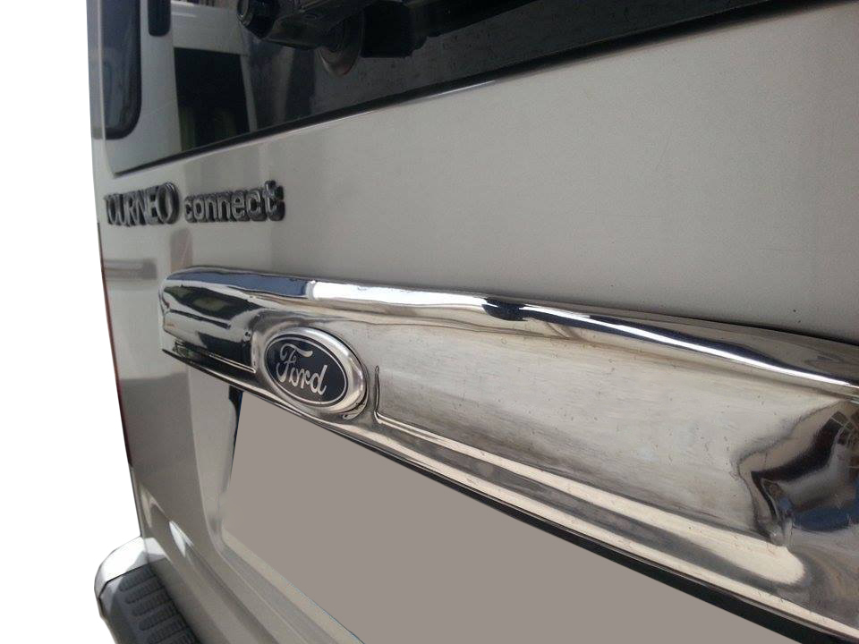 Хром планка над номером (установка на рідну, нерж.) Carmos - Турецька сталь