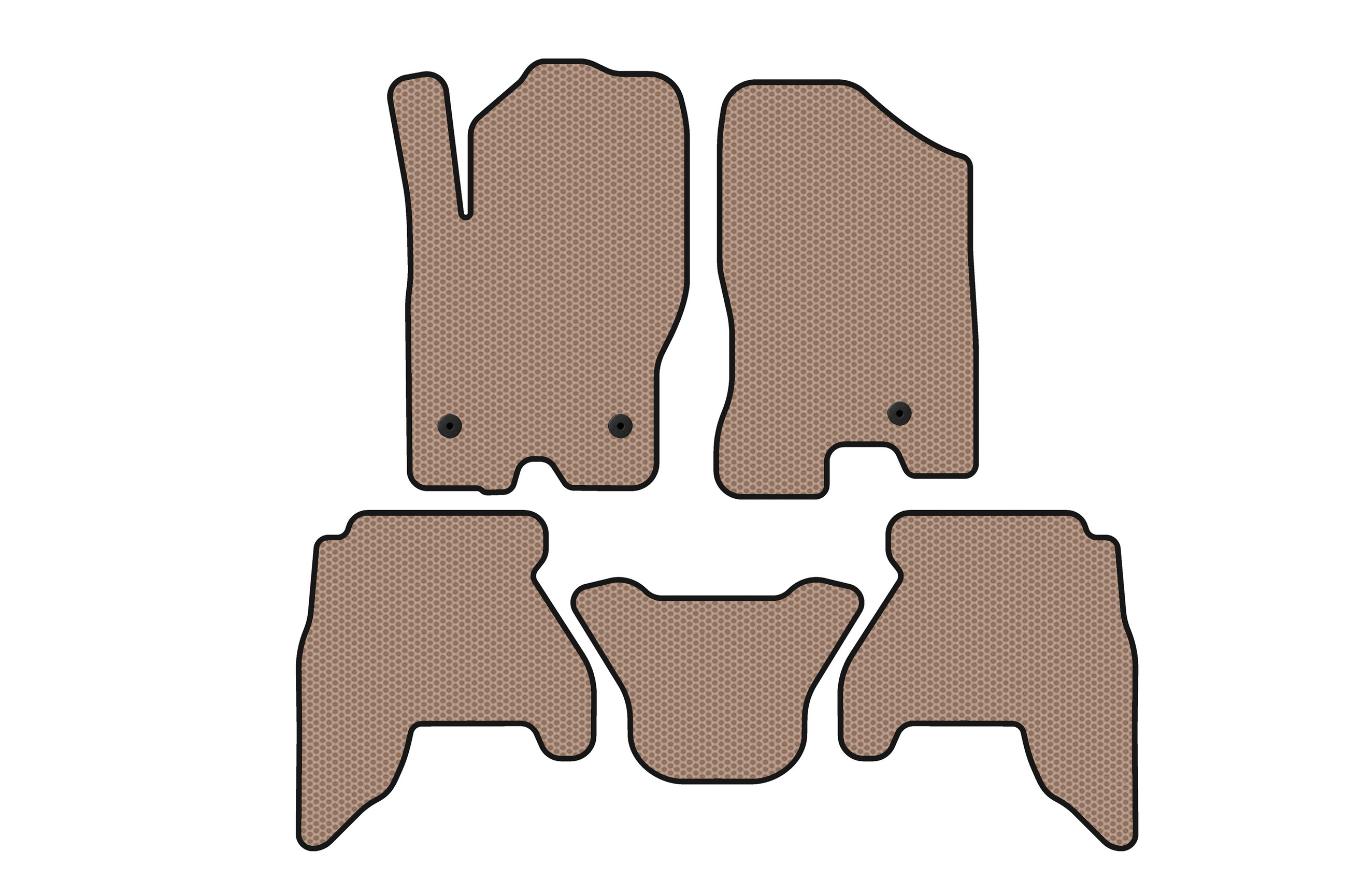 Гумові килимки Carsuit V1 (2 ряди, бежевий)