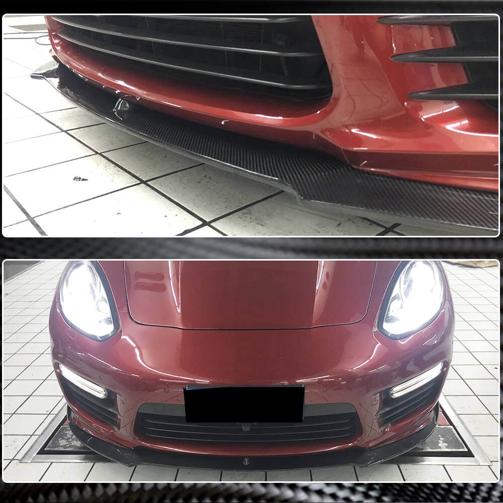 Накладка на передній бампер Lip V1 (для Turbo/Turbo S/GTS) 3