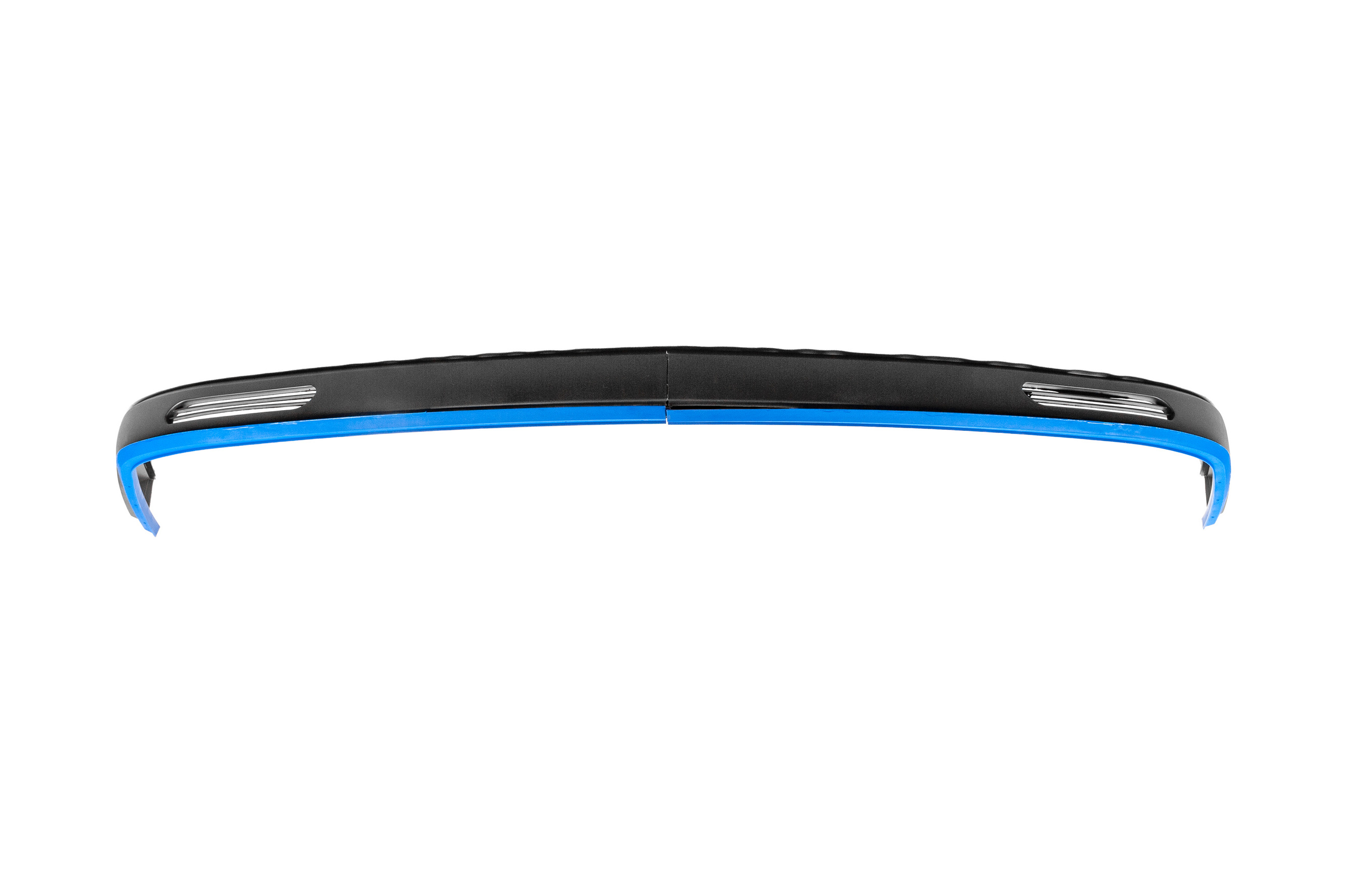 Універсальна передня Lip накладка Blue V-1 (ABS, чорний глянець) 2