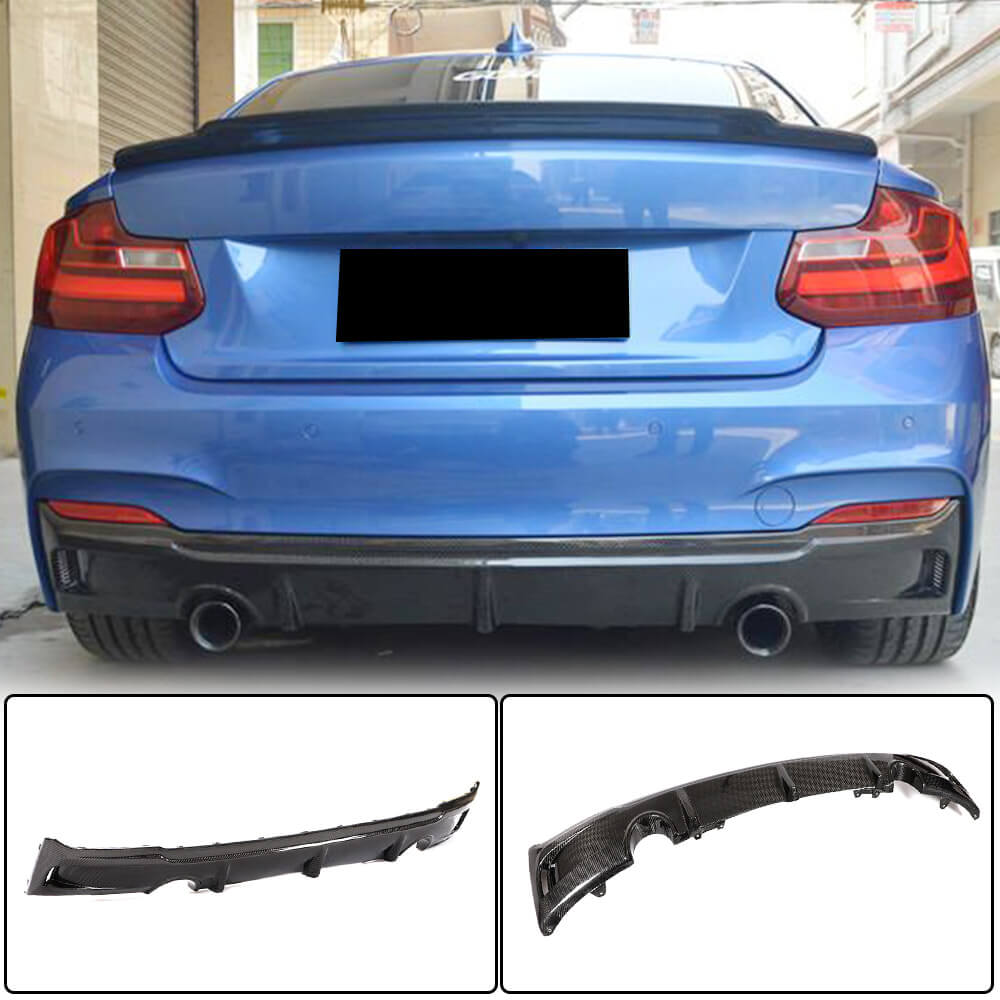 Дифузор заднього бампера V3 (для F22/F23 M-Sport, Карбон)