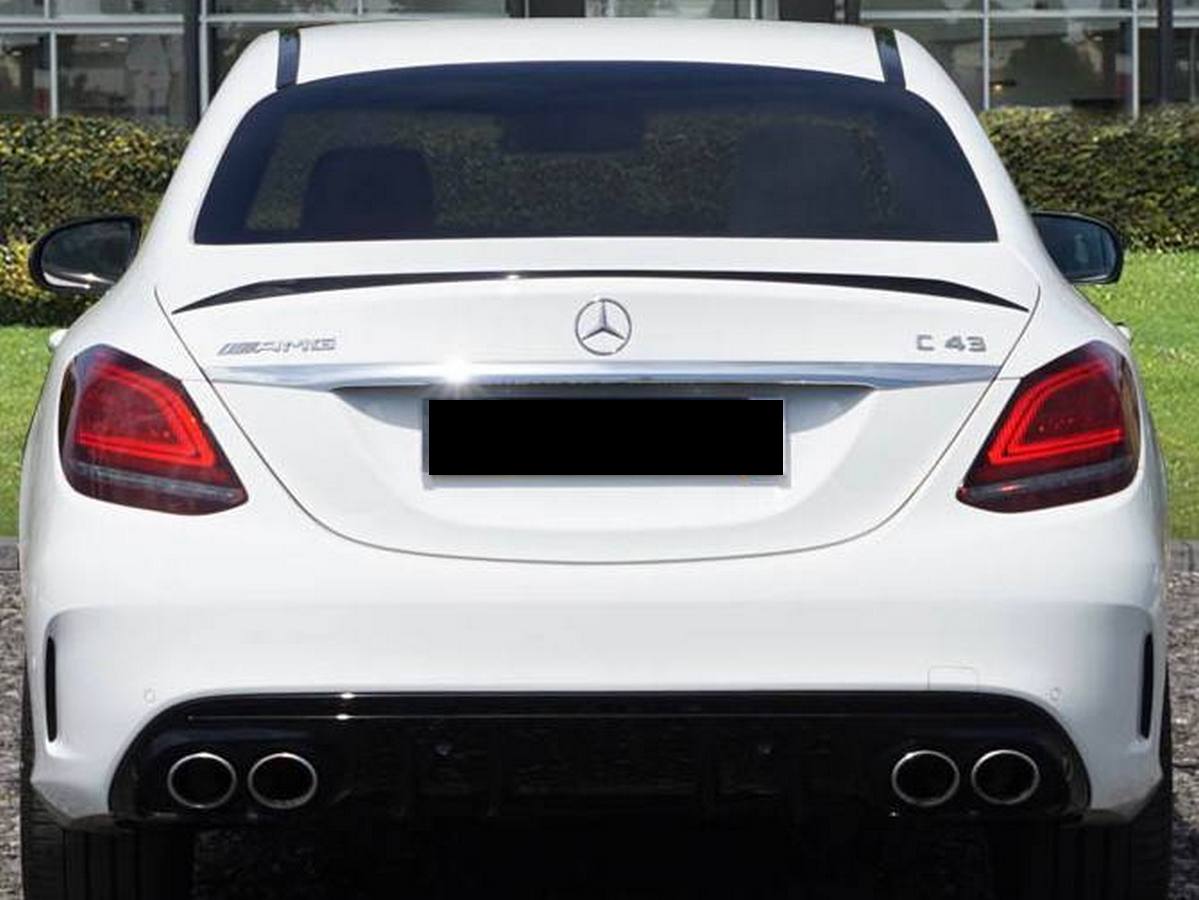 Спойлер ліп на багажник AMG Mercedes-Benz C-class W205 2014- ABS пластик під фарбування 5