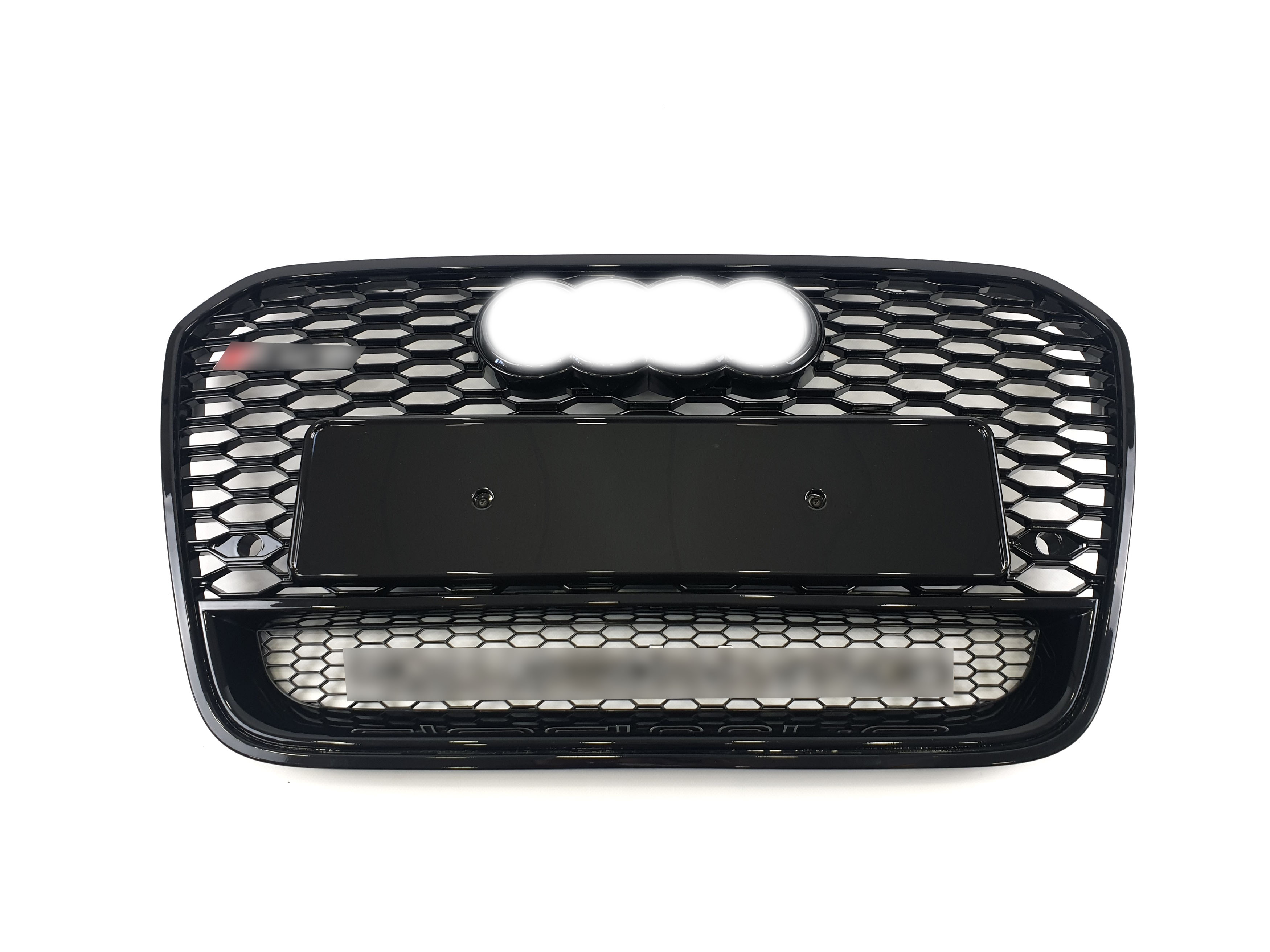 Решітка радіатора Full Black (в стилі RS6 quattro) на Audi A6 C7 2011-2014 року 2