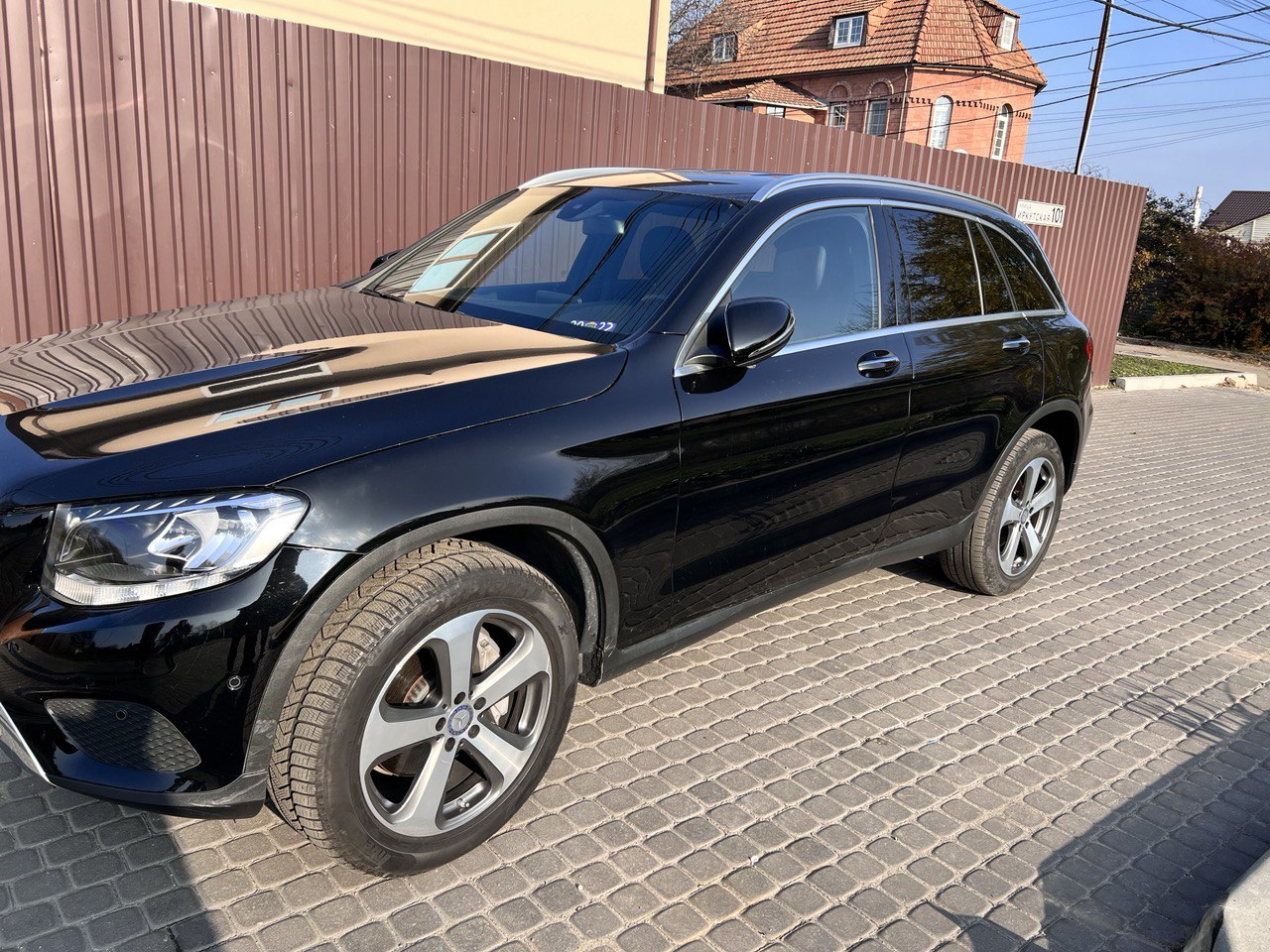 Бризковики Mercedes Benz GLC X253 2015+ без порога комплект 4 шт. 5