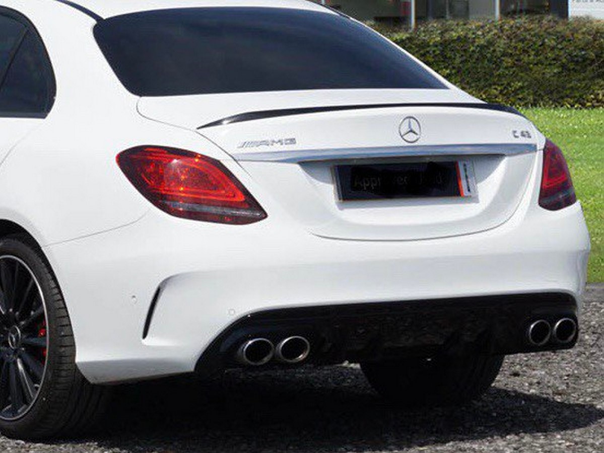 Спойлер ліп на багажник AMG Mercedes-Benz C-class W205 2014- ABS пластик під фарбування 6