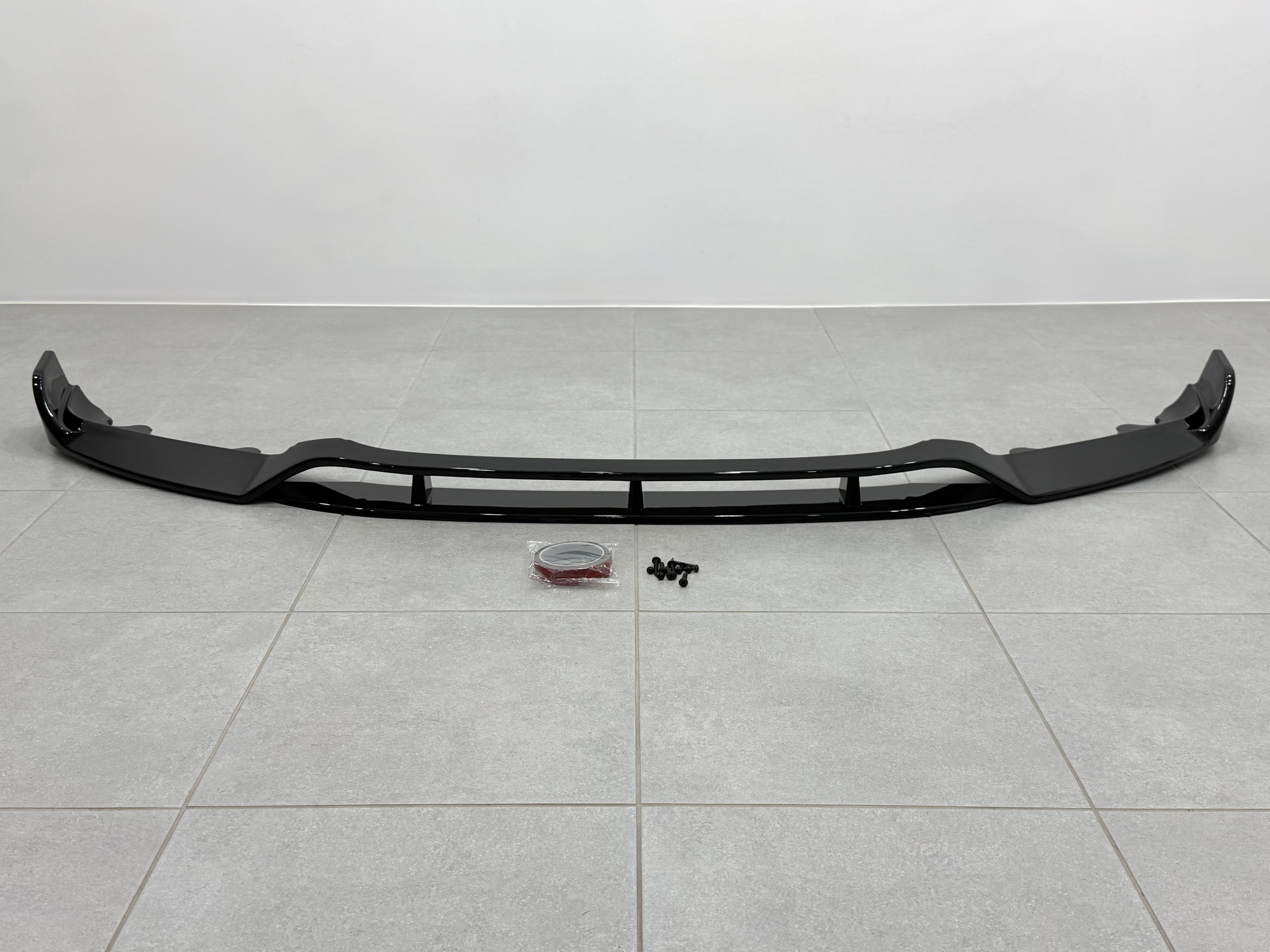 Юбка переднього бампера Paradigma BMW X6 F16 2013-2018, чорний глянець 3