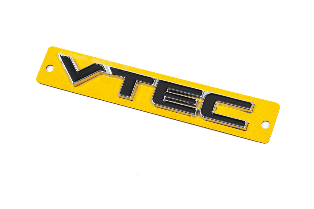 Напис VTEC чорний з хром (110мм на 15мм) 2