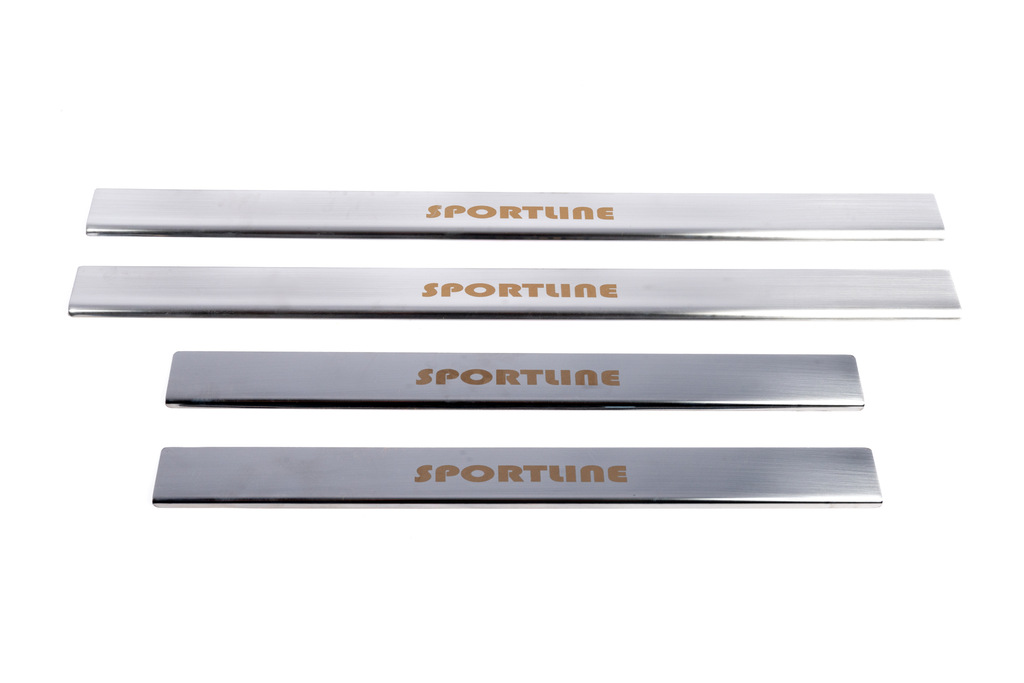 Накладки на дверні пороги SportLine (4 шт, нерж.) 2