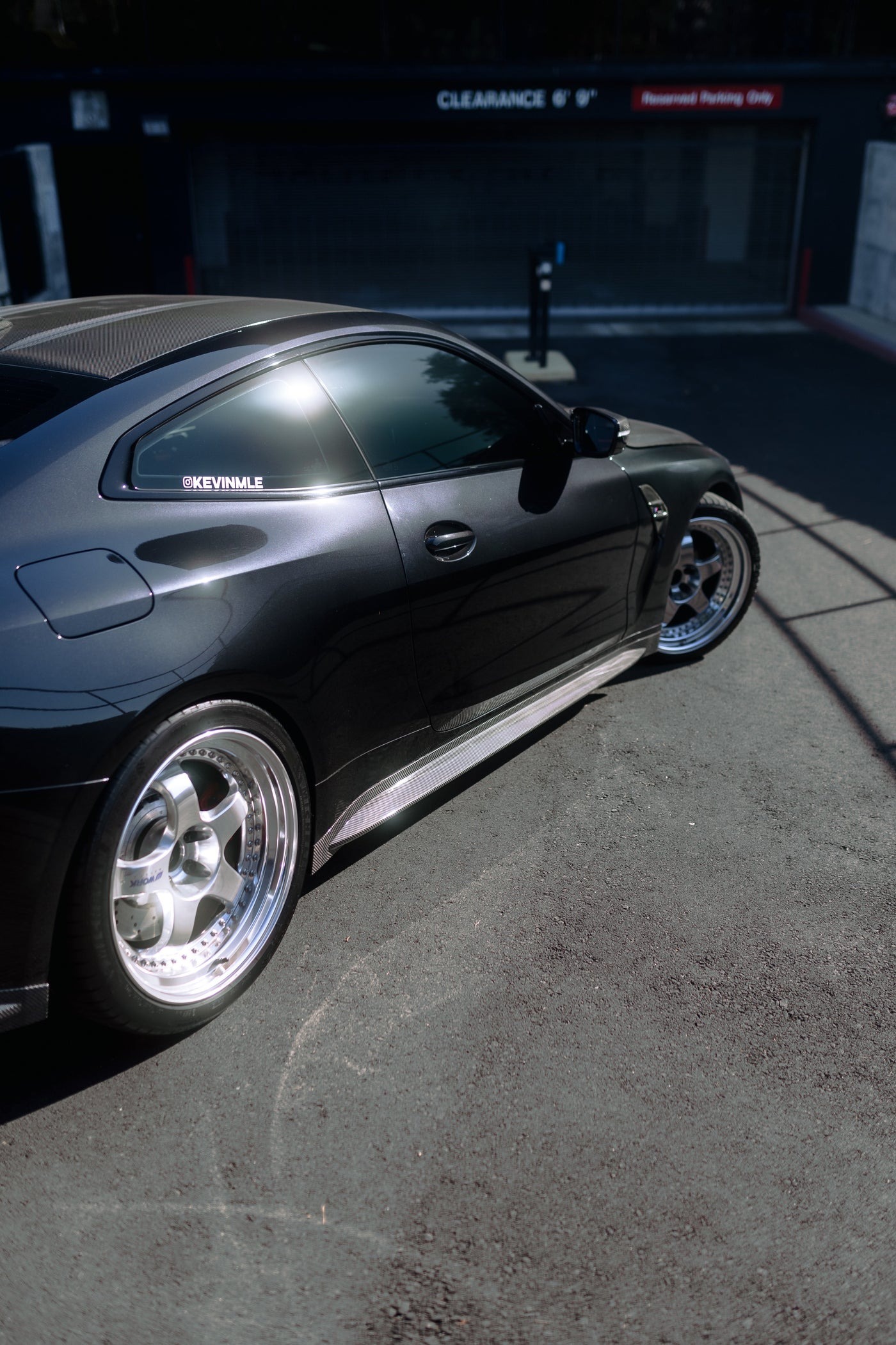 Леза на пороги (Карбон) V2 на BMW M4 G82 / G83 2021-2025 року 2