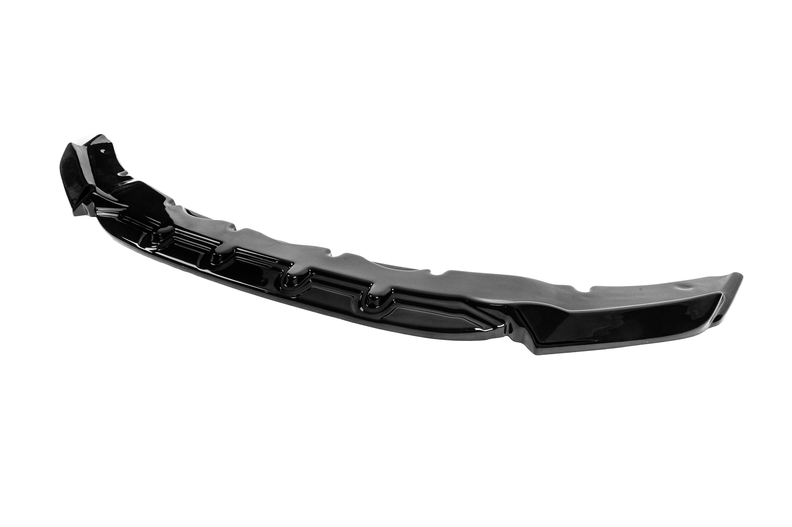 Передня Lip накладка V-2 (Для X5M F85, чорний глянець) 3
