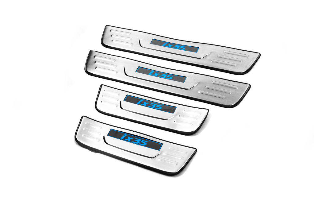 Накладки на пороги Libao LED (4 шт, нерж) 2