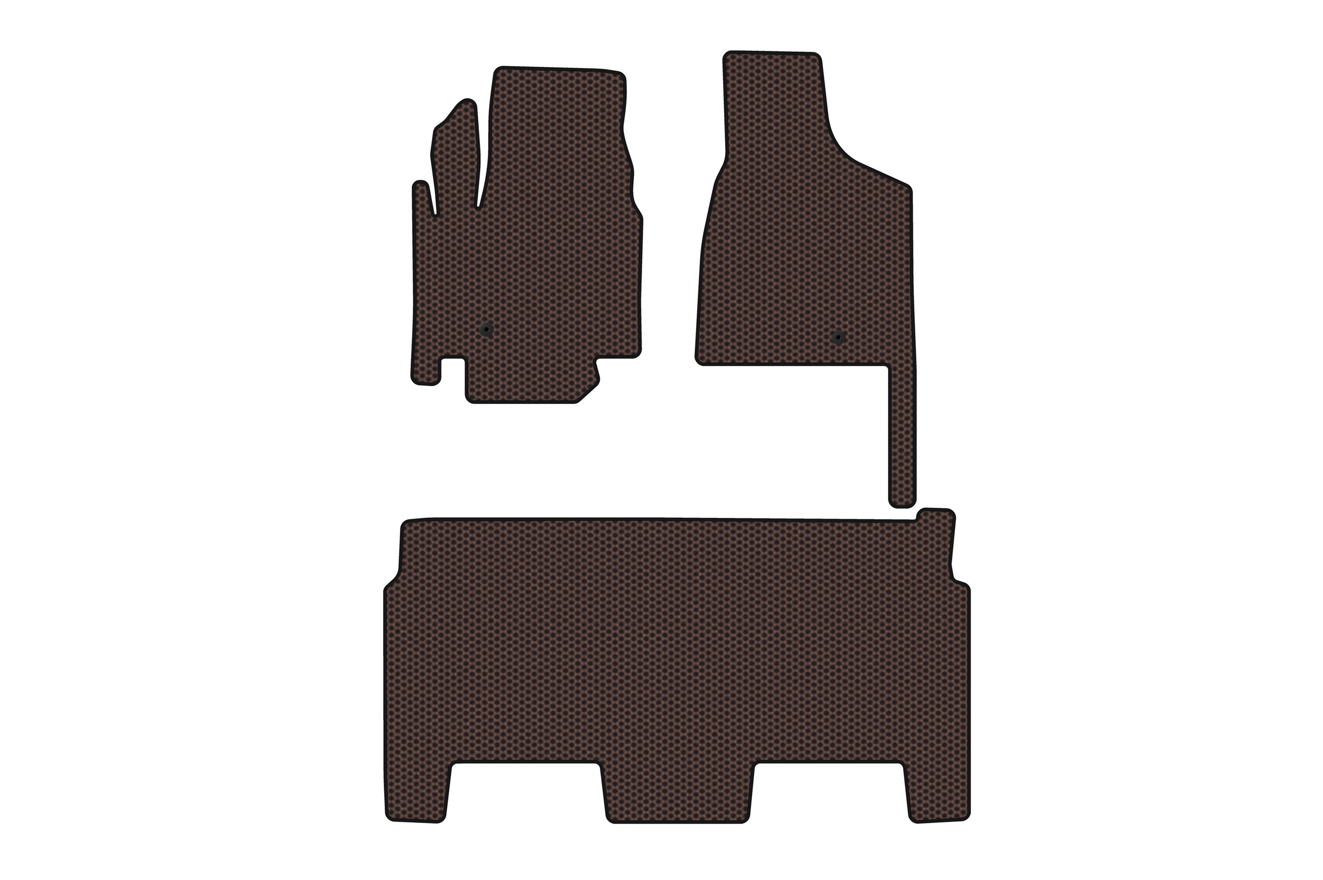 Гумові килимки Carsuit (2008-2020, 2 ряди, 8-ми місний/Комплектація SXT, коричневий)