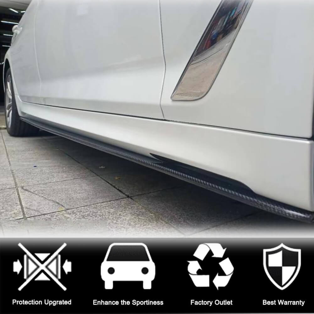 Накладки на пороги (під M-Sport/M5 пороги, Карбон) 3