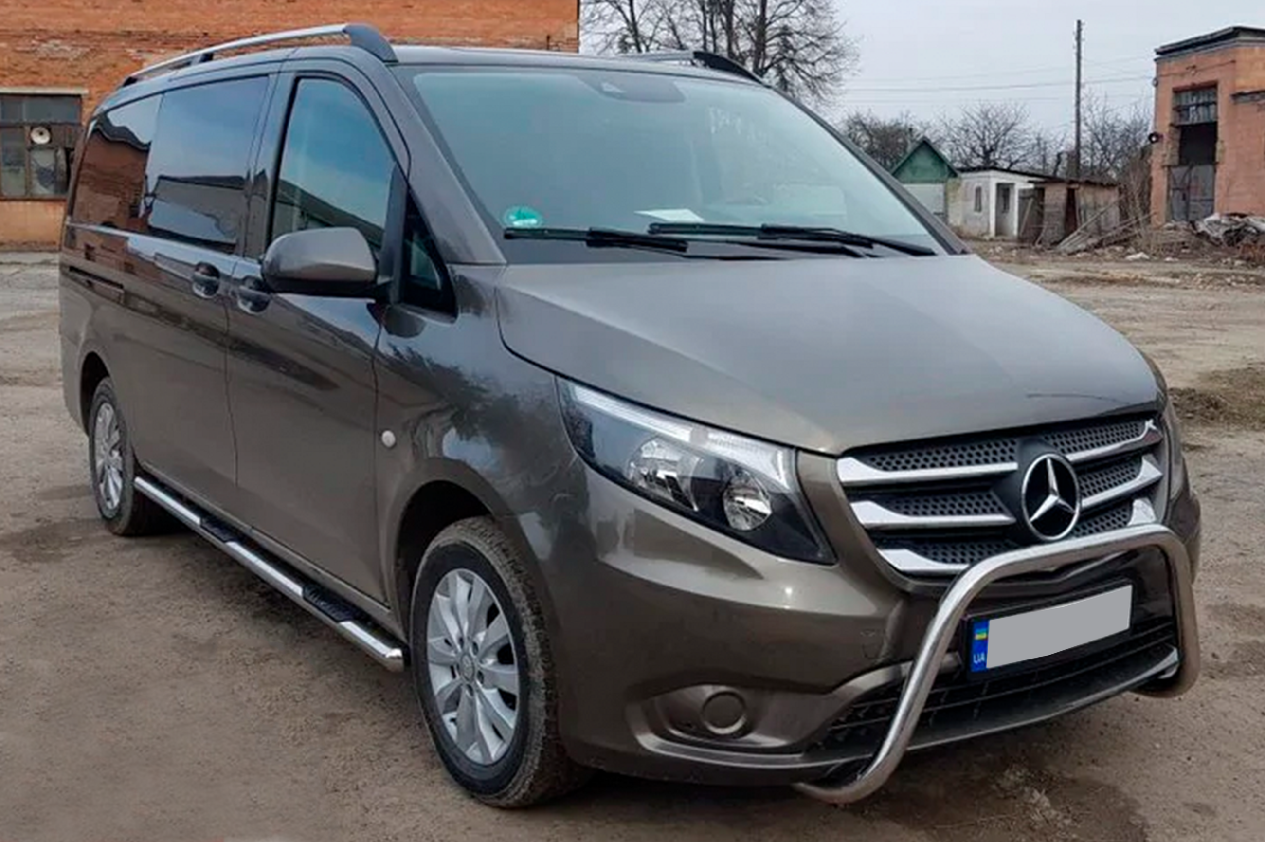 Бічні труби 2 шт., нерж.) d60, Коротка/Середня бази 3