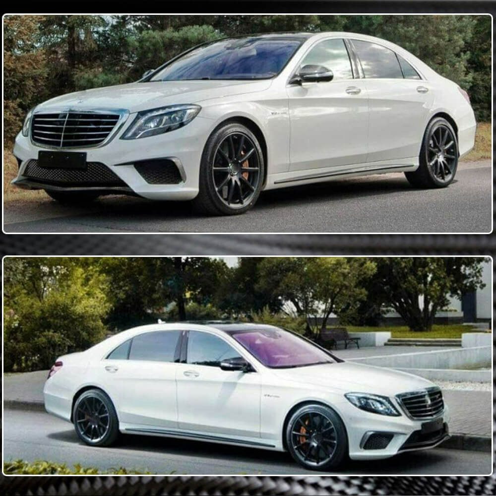 Бокові пороги (для S63 AMG 2014-2017, Карбон) 3
