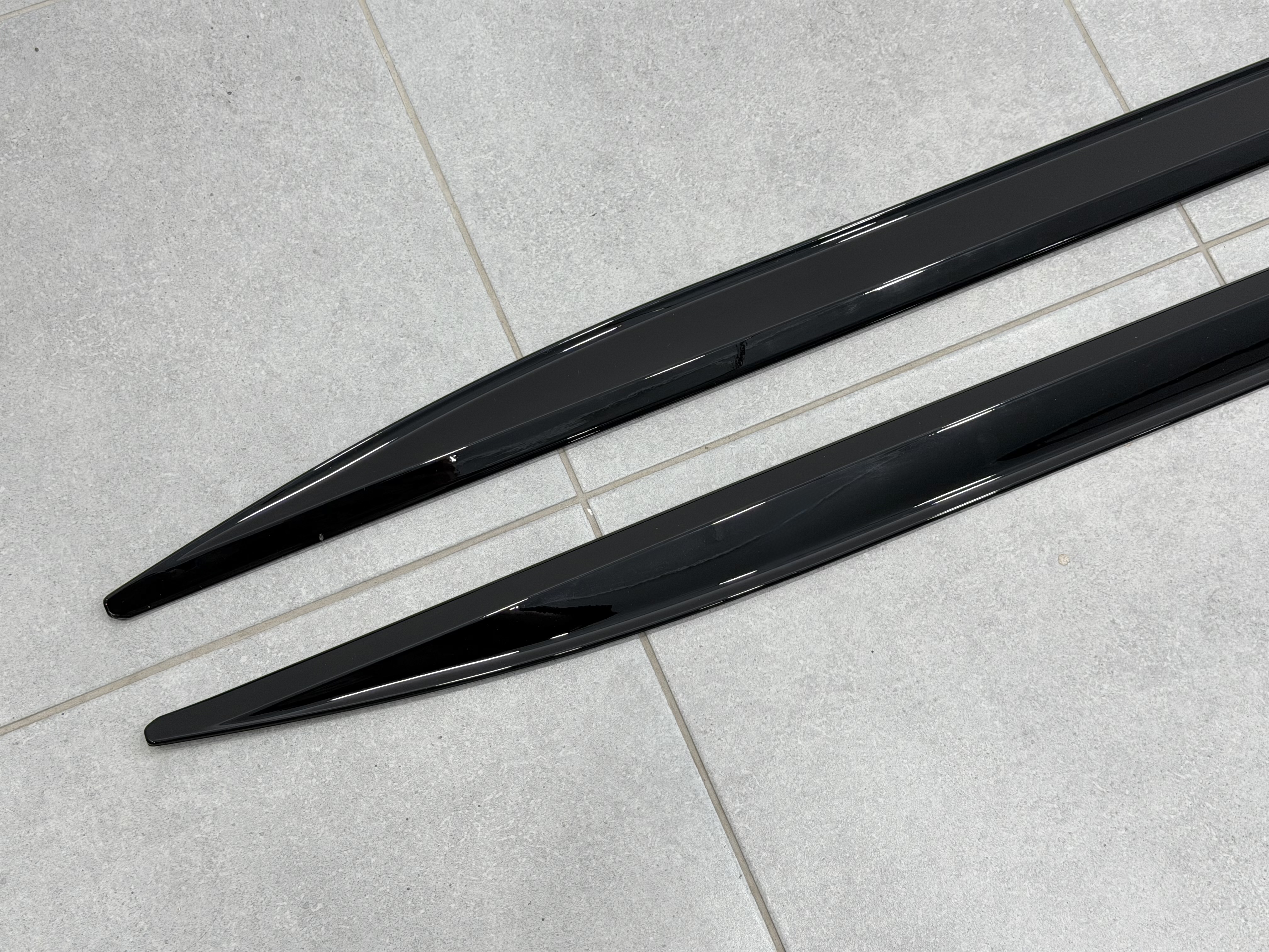 Леза під пороги M-Performance BMW 4 series G22 2020- 2шт. чорний глянець 5