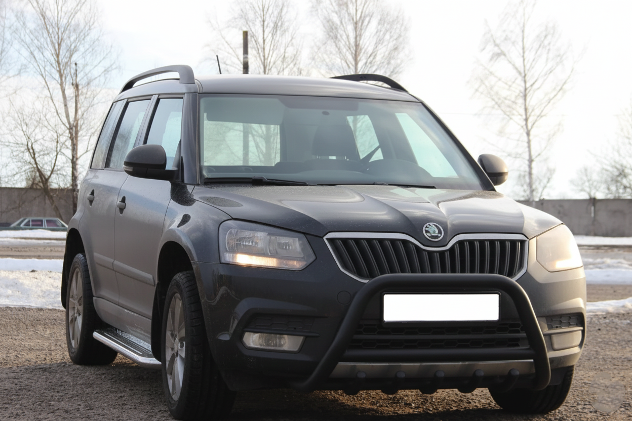 Кенгурятник WT003 Black (нерж)