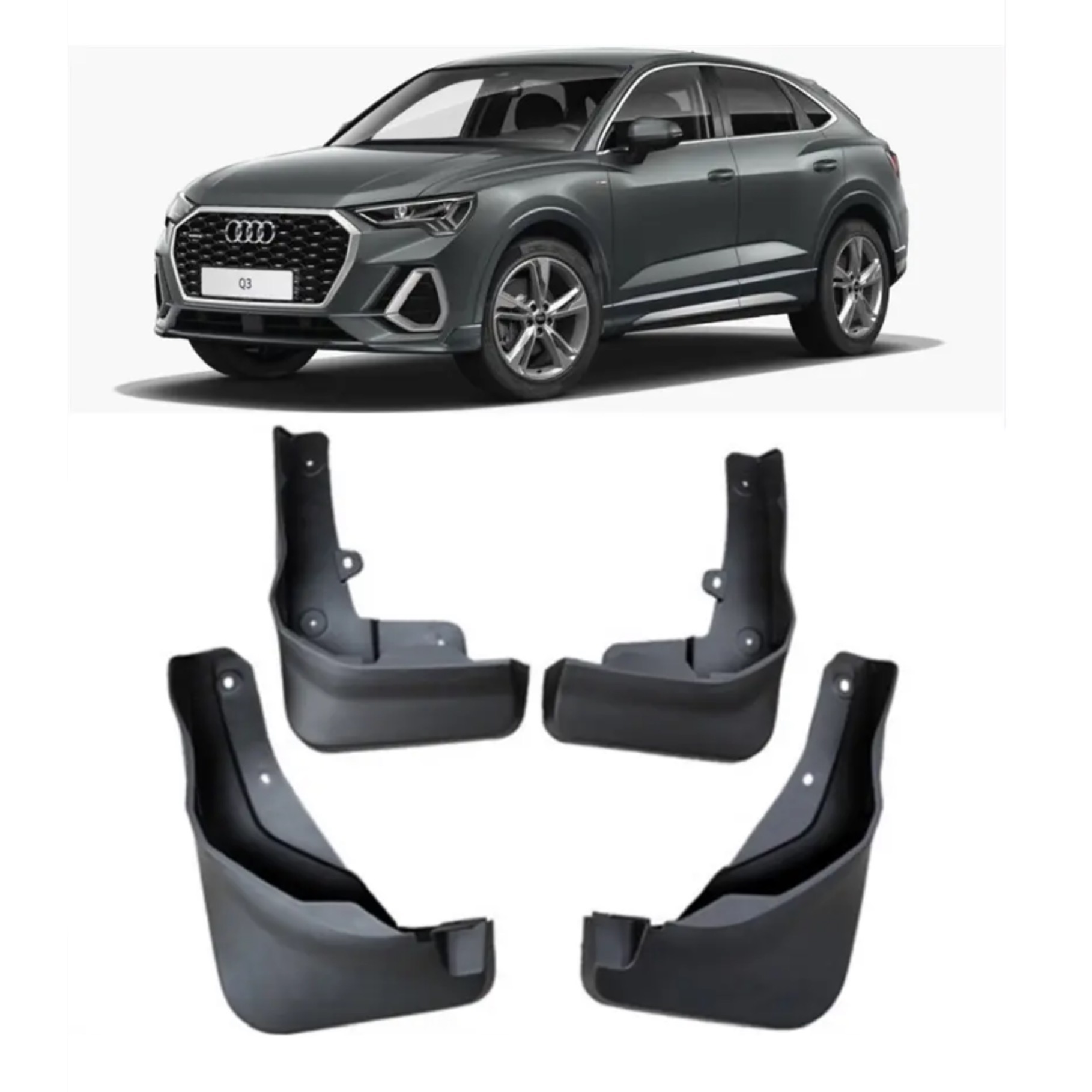 Бризковики Audi Q3 SPORTBACK 2020+ комплект 4 шт. 6