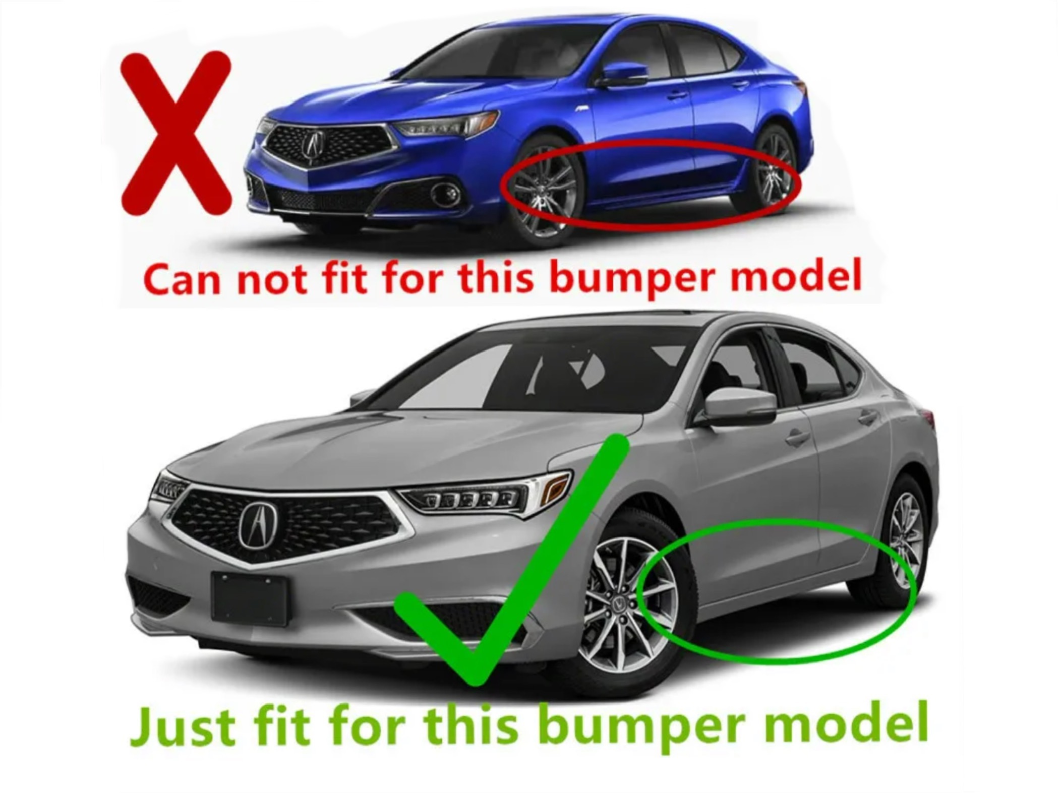 Бризковики Acura TLX-L 2016-2020 комплект 4шт 2