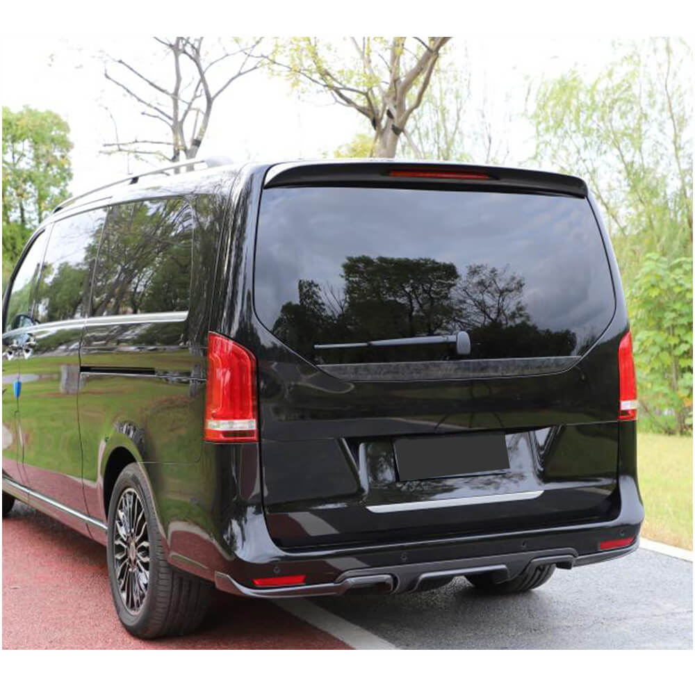 Дифузор заднього бампера V3 (для V-Class 2014-2019, Карбон) 2