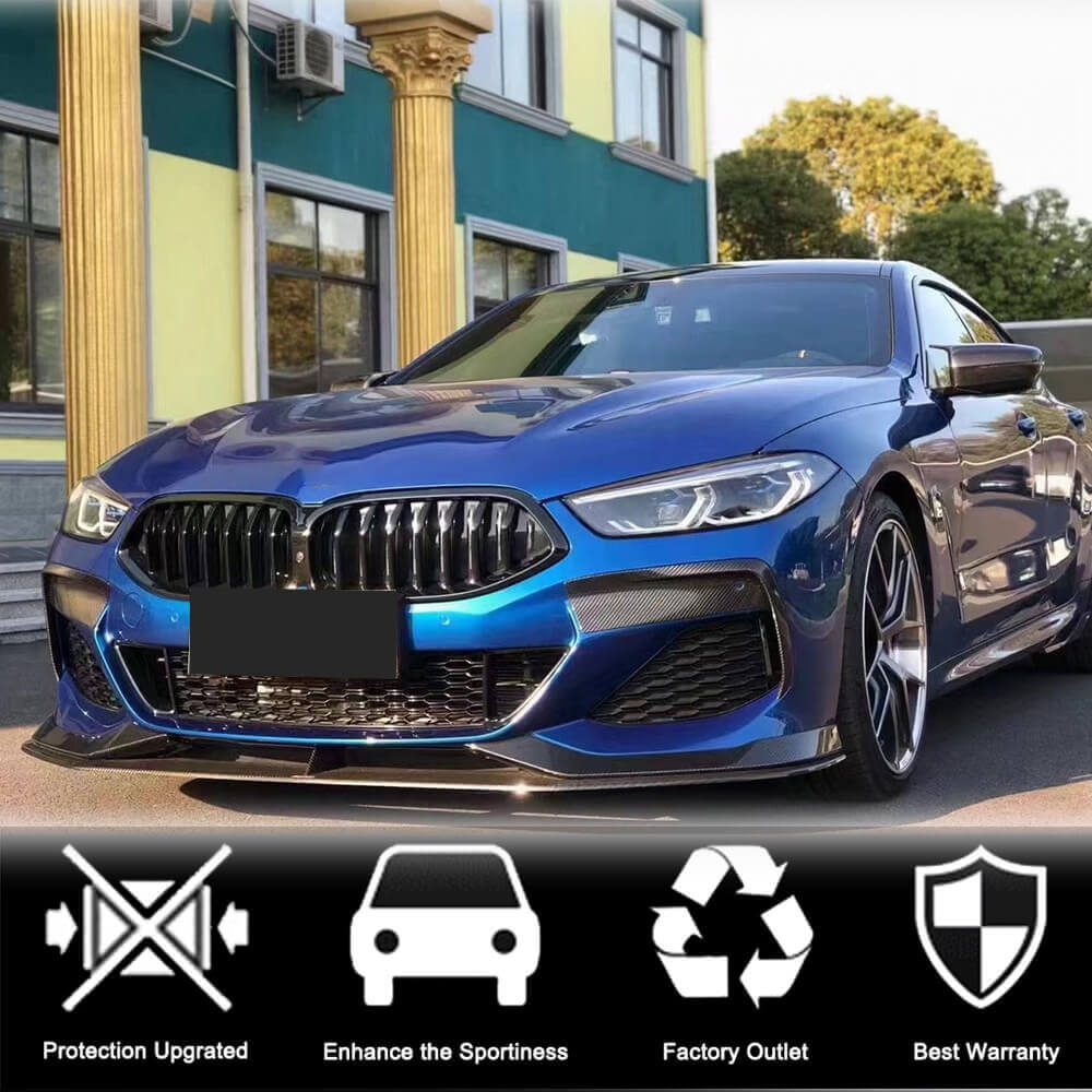 Накладка на передній бампер Lip V1 (для M-Sport, Карбон) 3