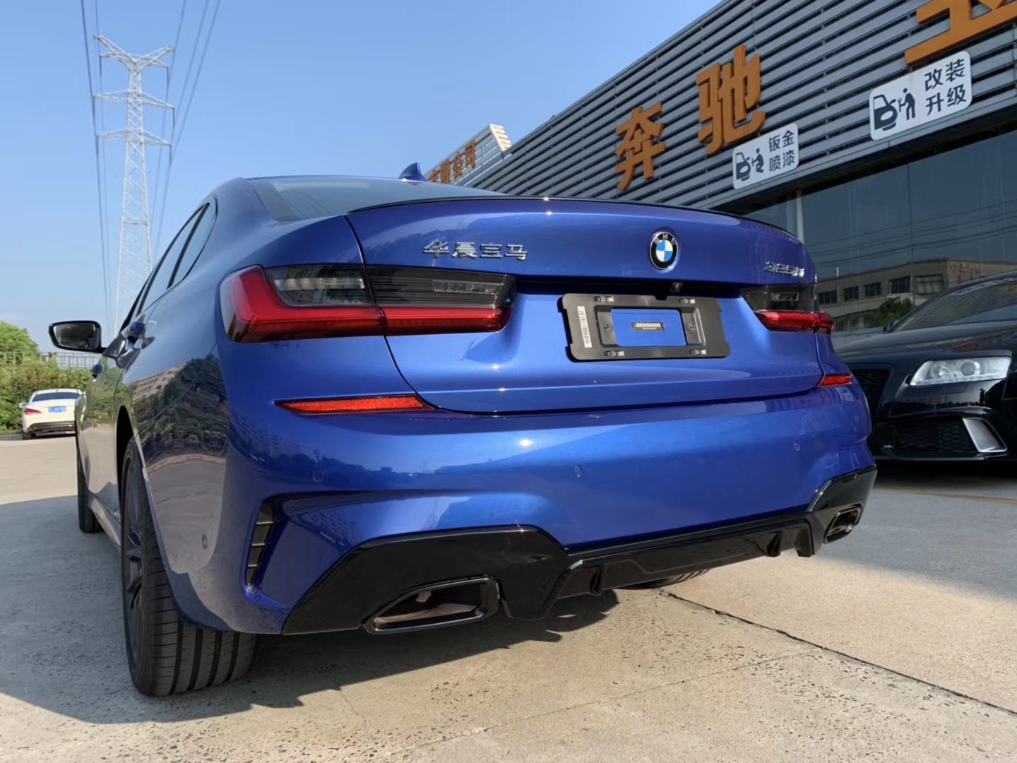 Дифузор накладка заднього бампера M-Performance 340i BMW 3 series G20 2018-2022 5