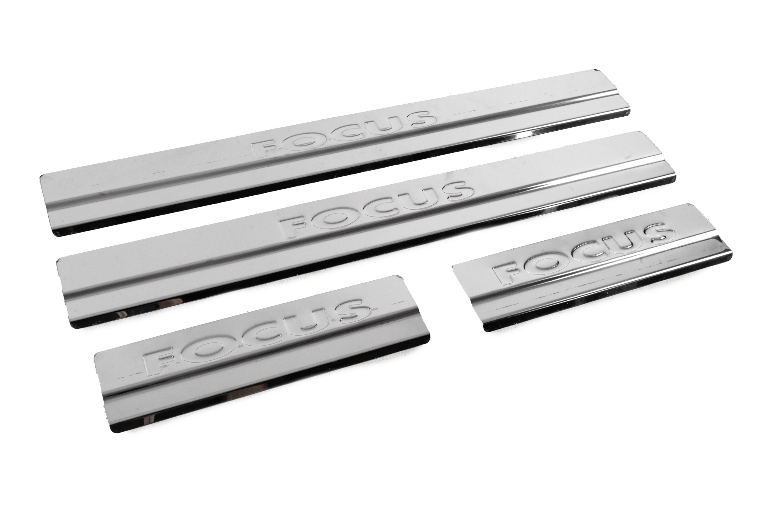 Накладки на пороги V2 (Carmos, 4 шт, нерж.) 3