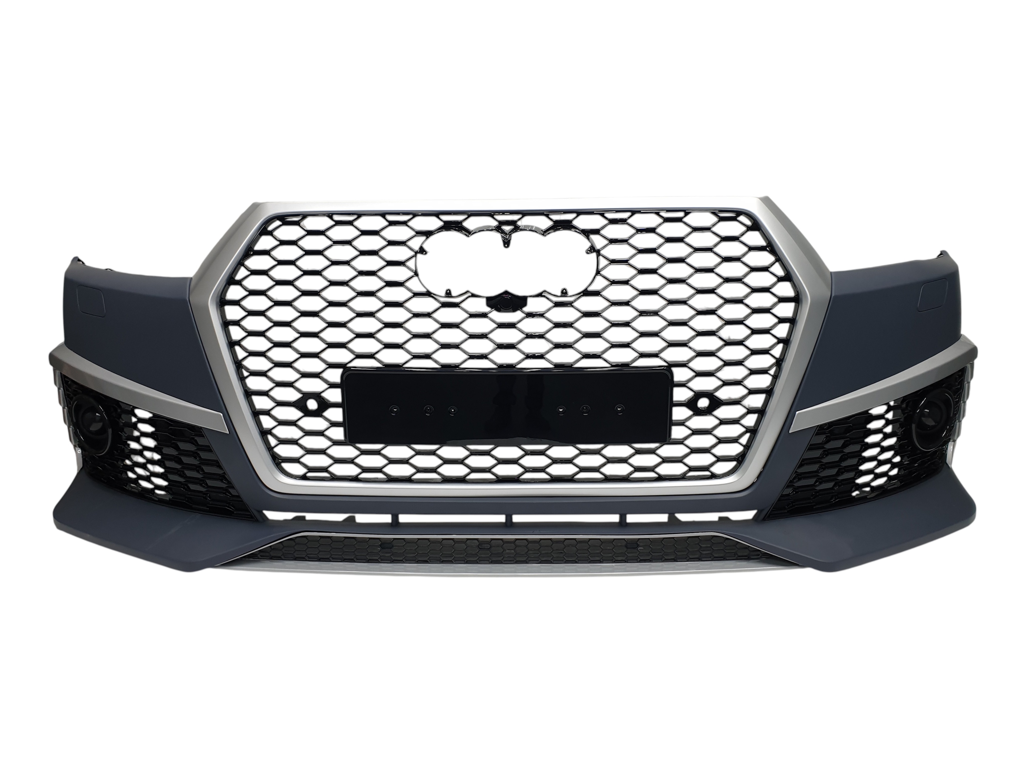 Передній бампер (RS Style) Silver на Audi Q7 4M 2015-2020 року