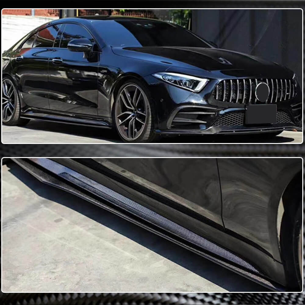 Бокові пороги V1 (для AMG/AMG-Line 2018-2020, Карбон) 4