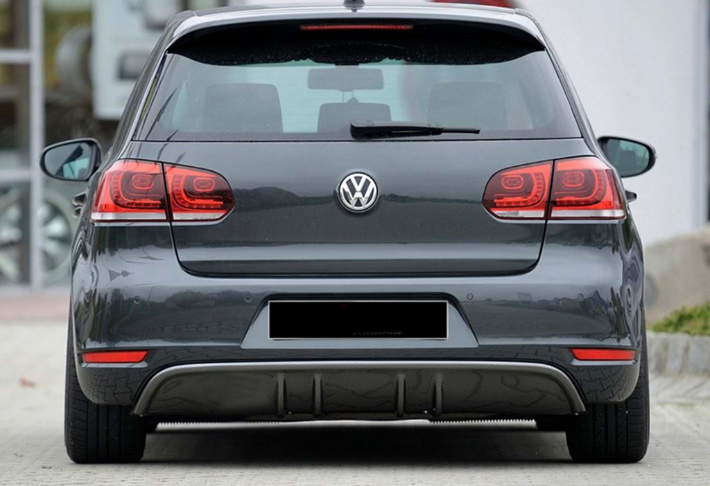Задній дифузор V-3 (для GTI, чорний глянець)
