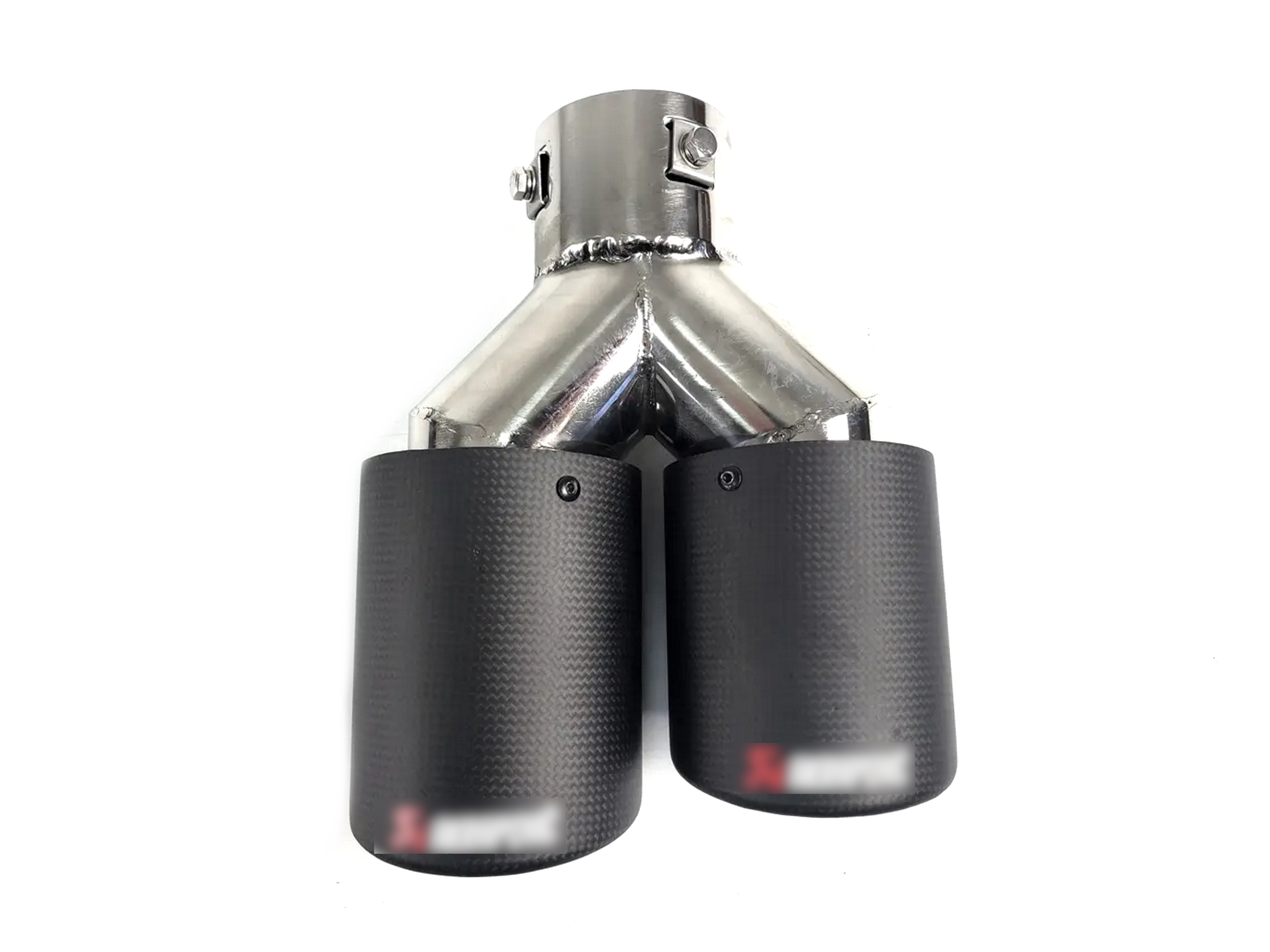 Насадки на вихлоп Carbon (матовий) 63mm To 89mm (подвійна У) на Akrapovič Akrapovič 2