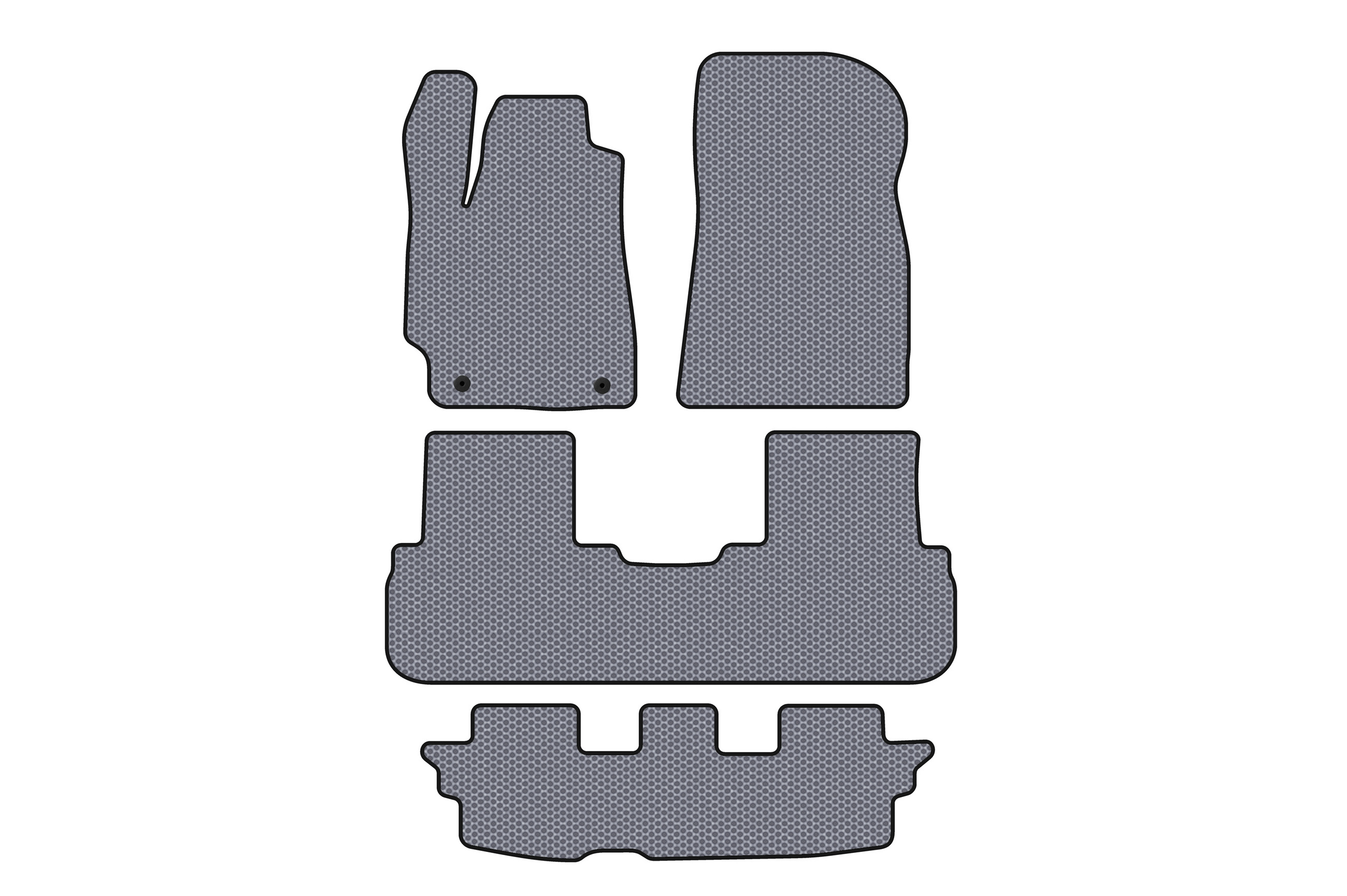 Гумові килимки Carsuit (2 ряди, сірий)