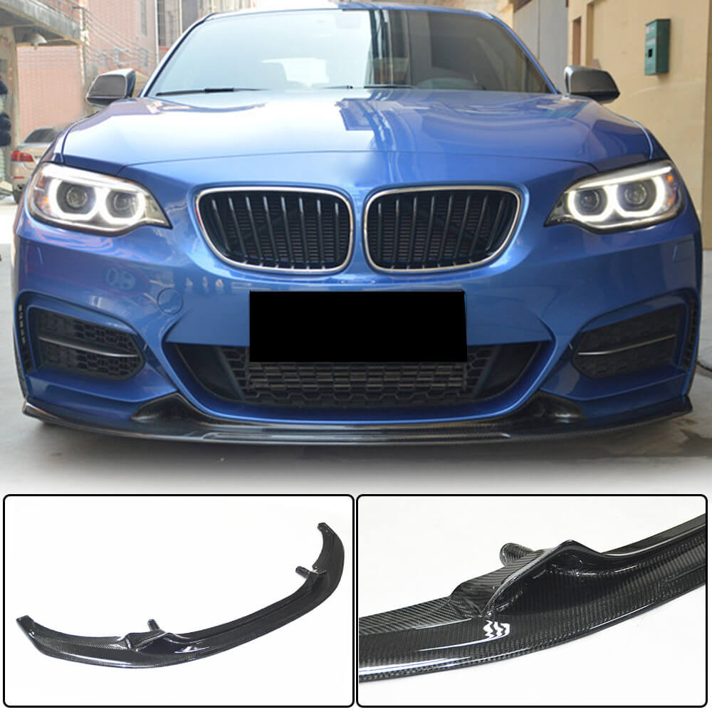 Накладка на передній бампер V1 (для F22/F23 M-Sport, Карбон)